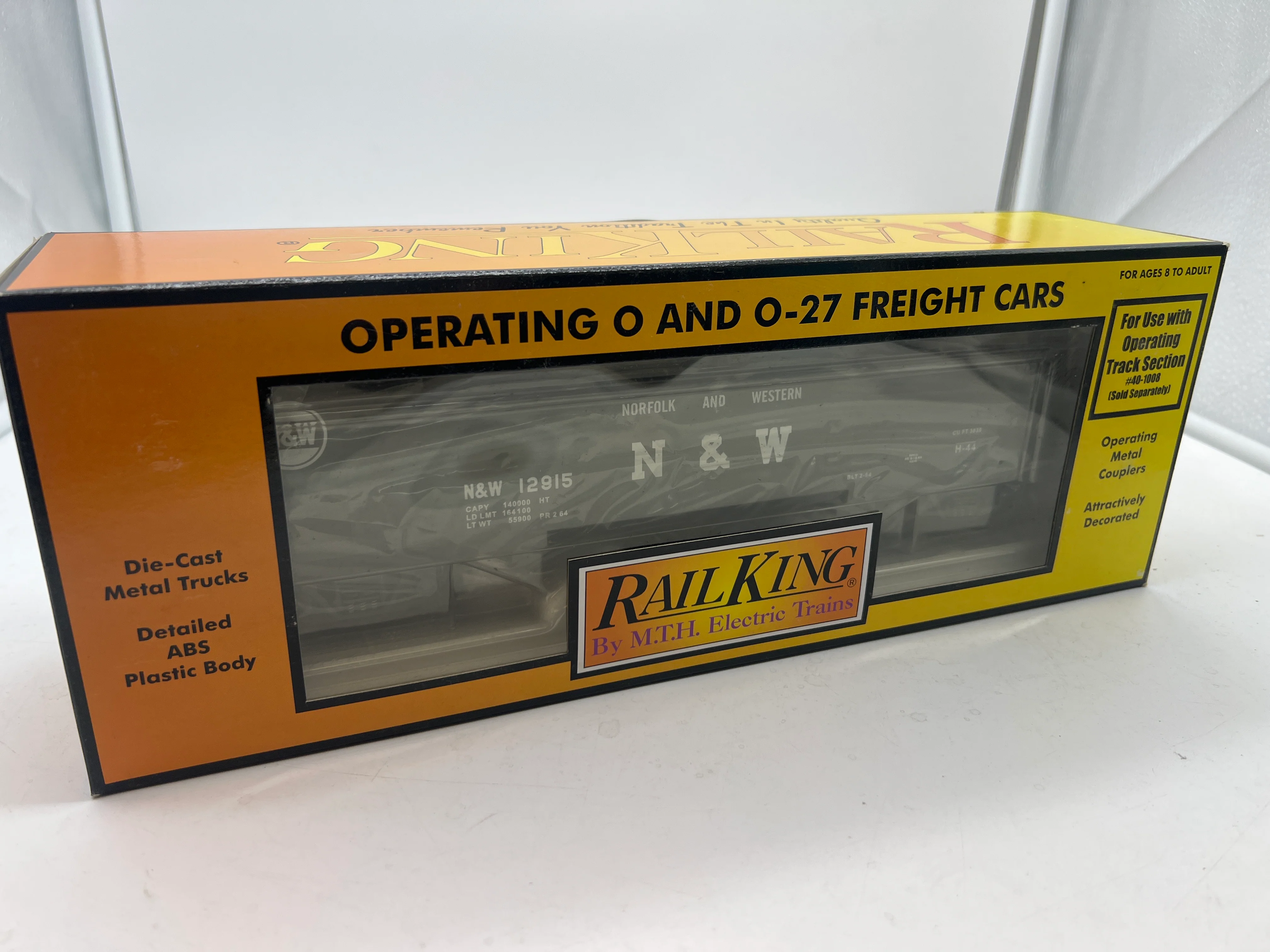 MTH Railking 30-7525 Norfolk & Western Hopper Car w/Operating Coal Load - N&W O SCALE NEW - Image 2