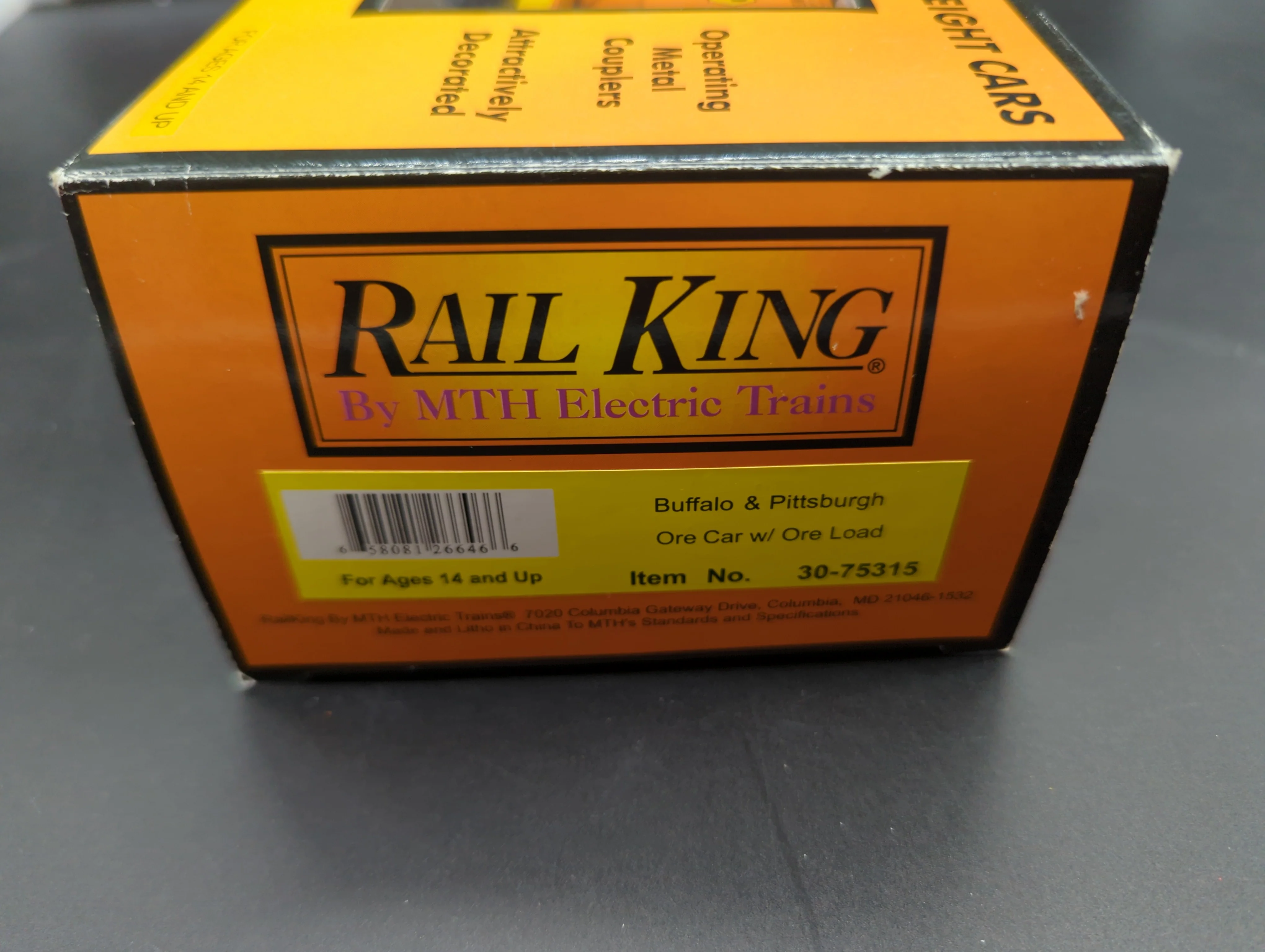 MTH Railking 30-75315 Buffalo & Pittsburgh Ore Car - Buffalo & Pittsburgh O SCALE Like New - Image 3