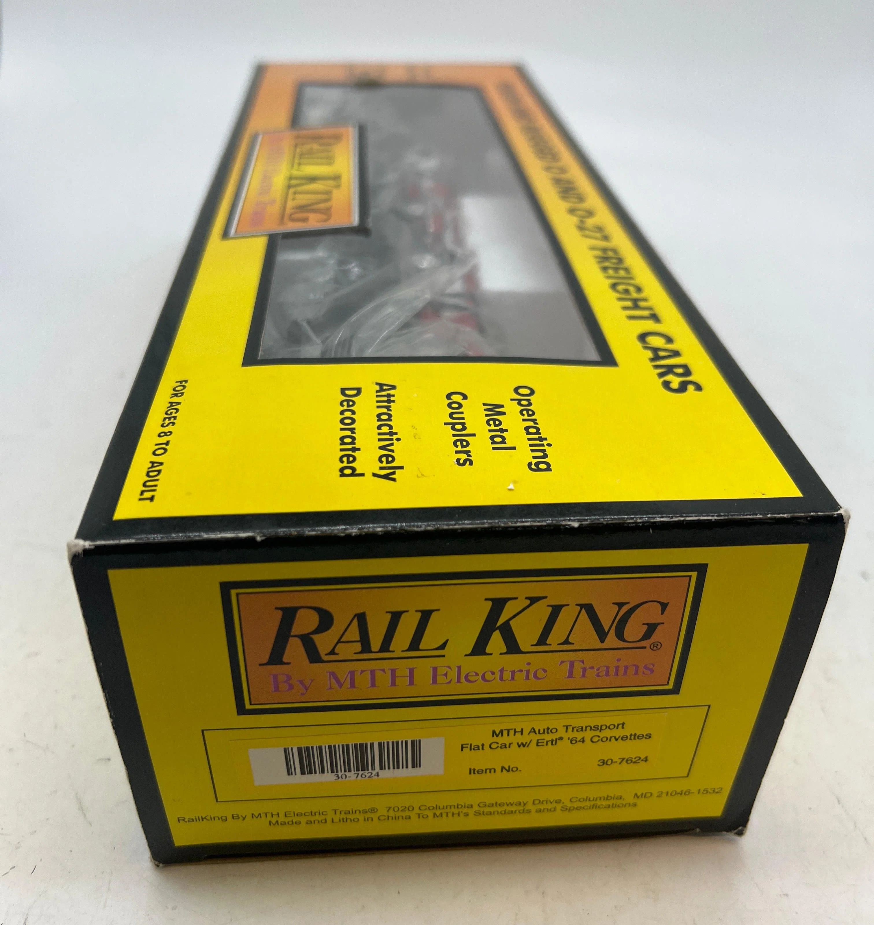 MTH RailKing 30-7624 Auto Transport Flat Car O SCALE Like New - Image 4