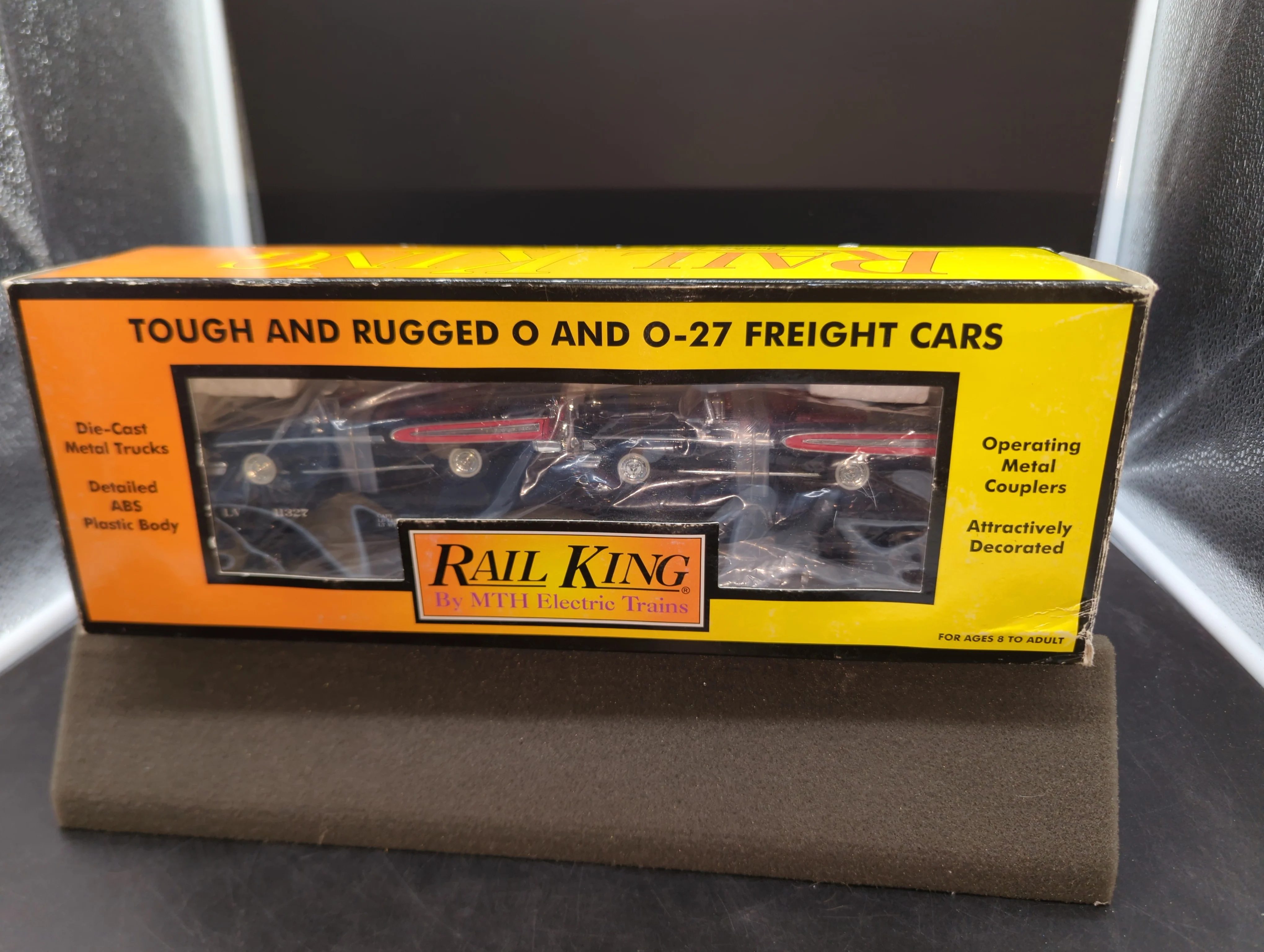 MTH Railking 30-76246 Lehigh Valley Flat Car w/(2) '58 Edsel Citations #11327. O SCALE Like New - Image 6