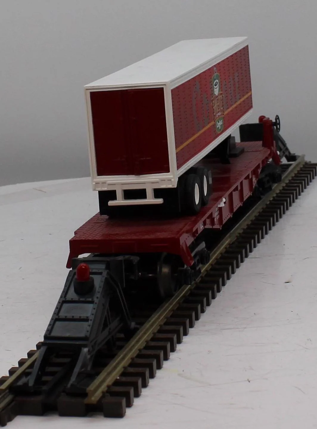 MTH Railking 30-76297 Sheetz RailKing Flat Car w/40' Trailer O SCALE Used Excellent - Image 3