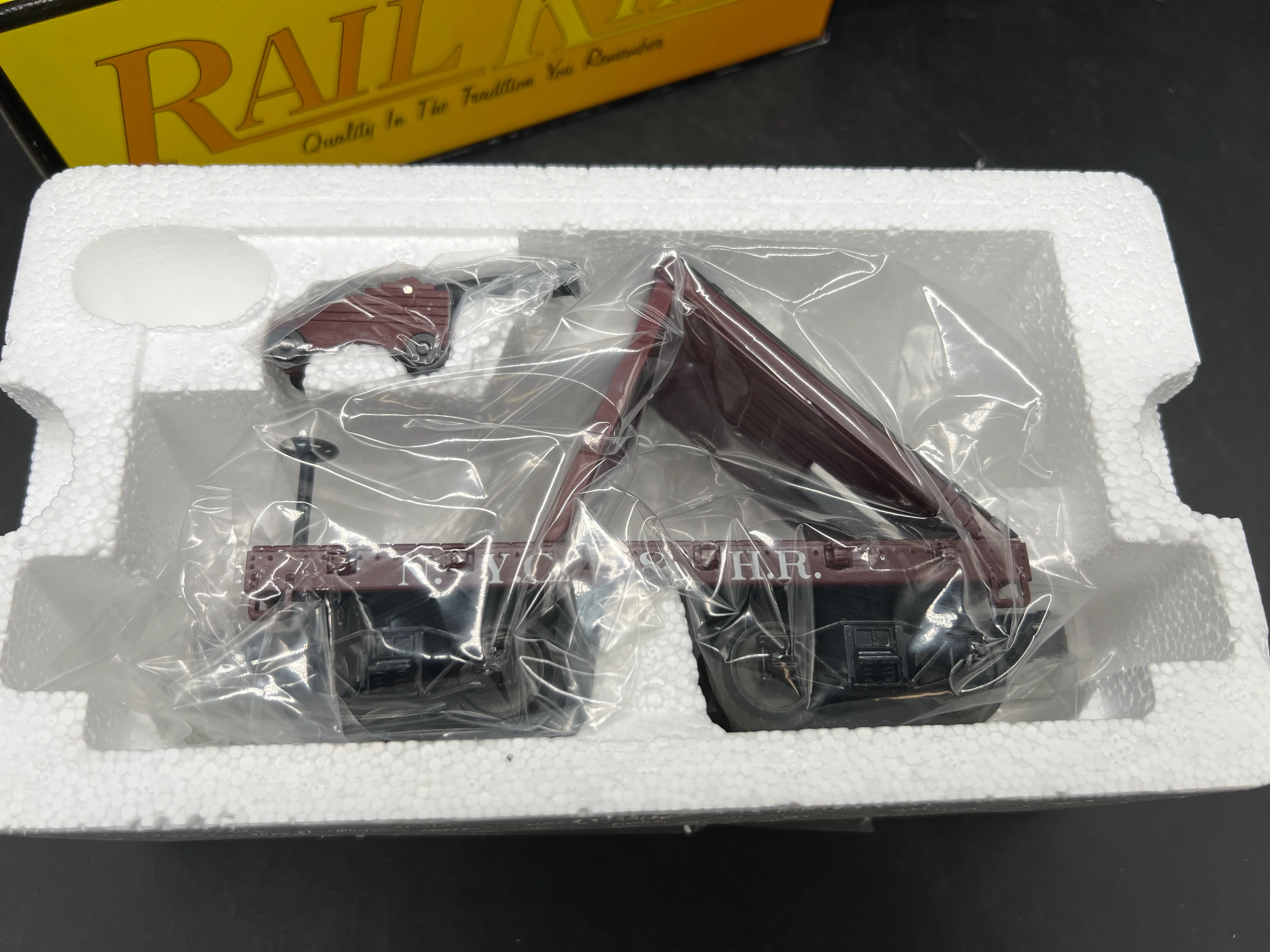 MTH Railking 30-76388 New York & Hudson River Flat Car - 19th Century w/Cannon # O SCALE NEW - Image 2