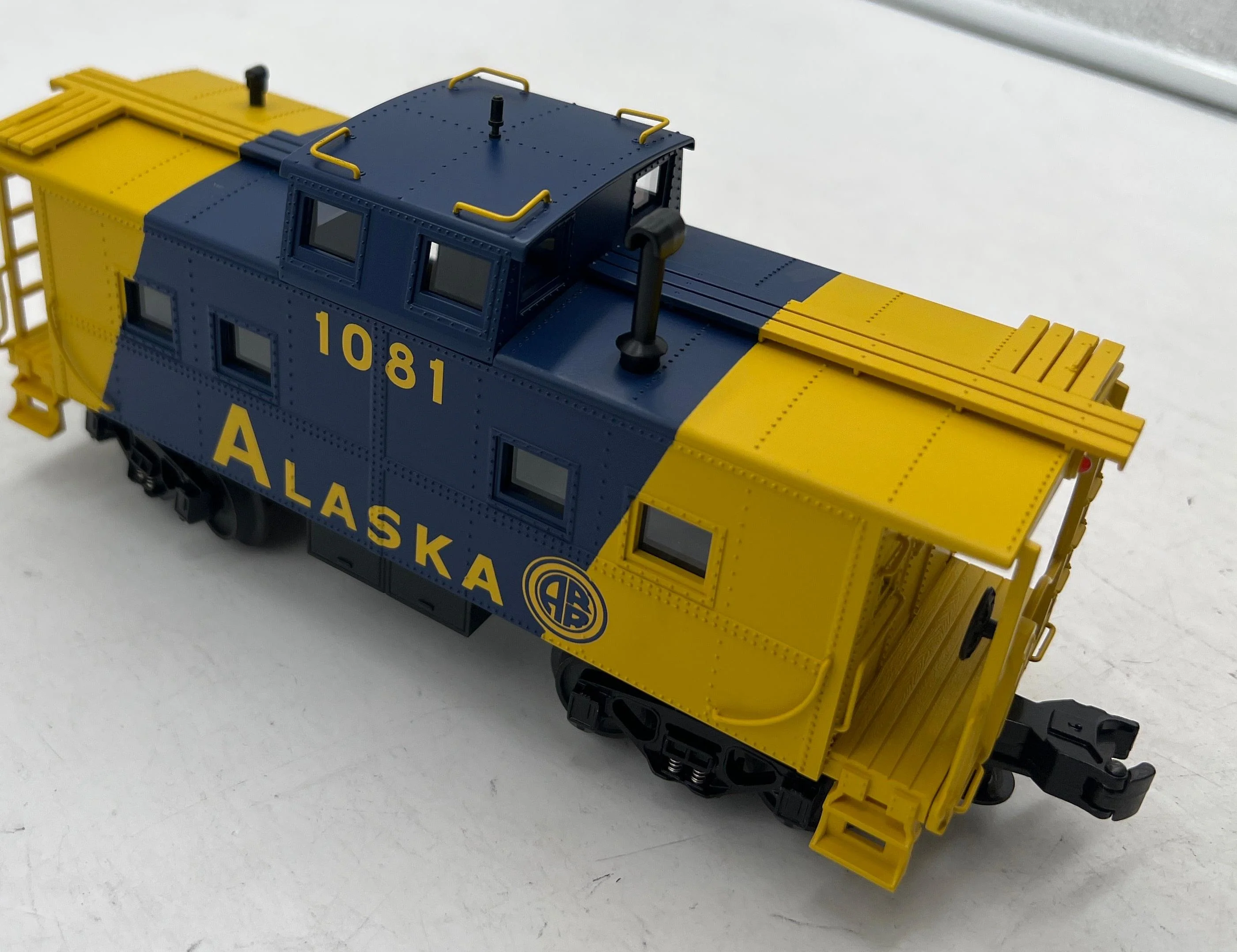 MTH Railking 30-7752 Alaska Steel Caboose - Alaska O SCALE Like New - Image 3