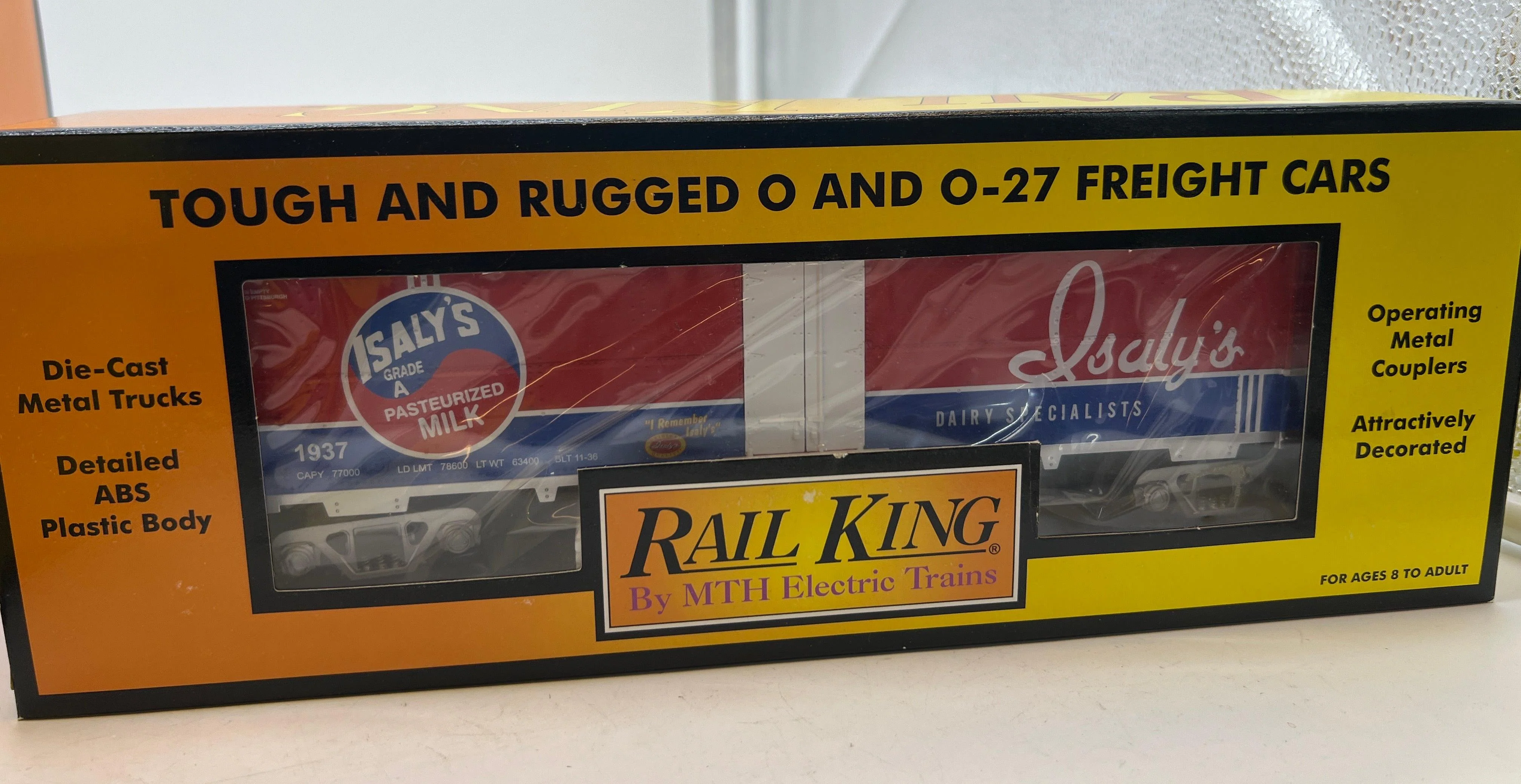 MTH Railking 30-78017 Isaly's Dairy Specialists Reefer Car 1937 O SCALE NEW - Image 2