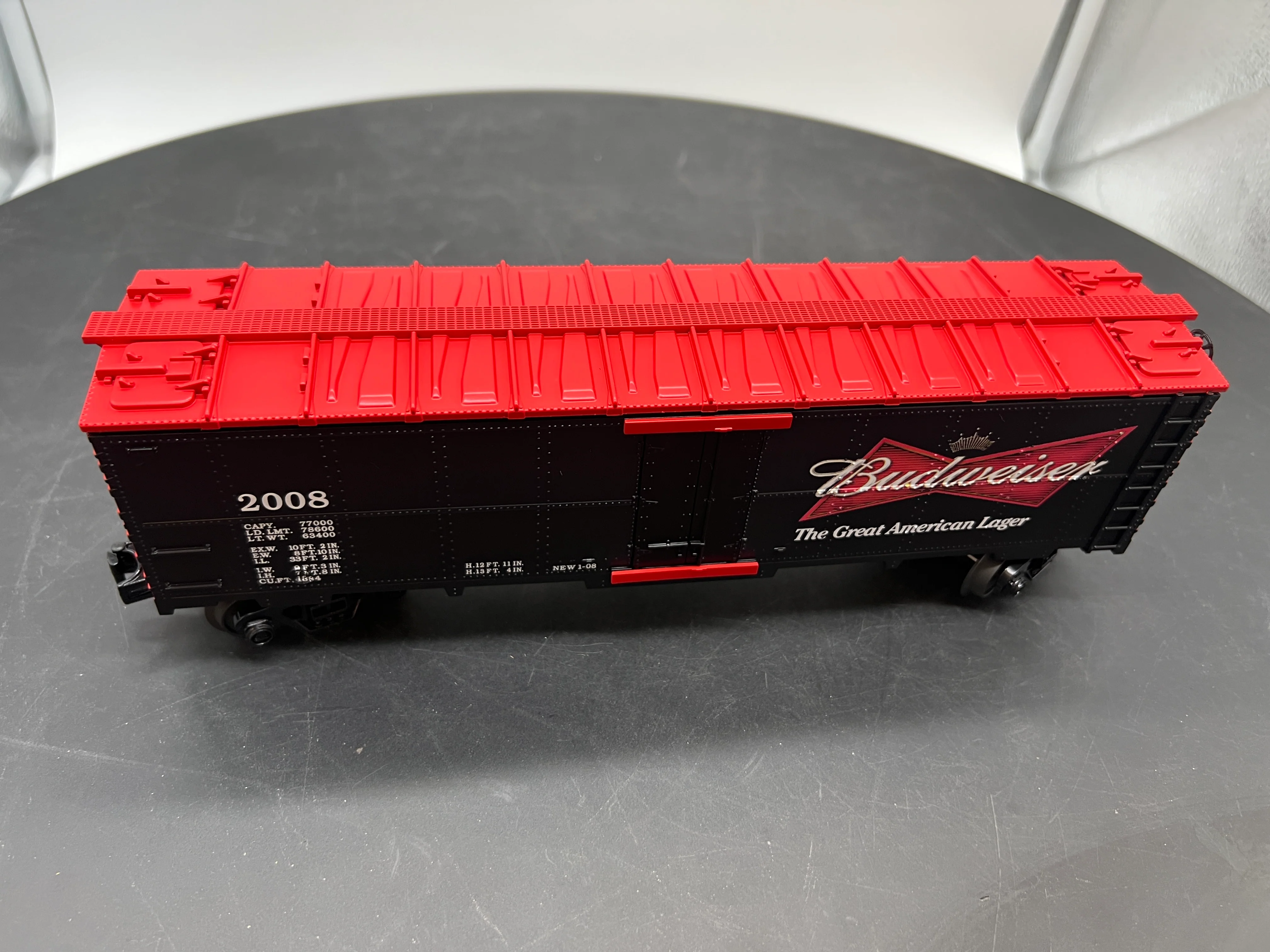 MTH Railking 30-78057 Budweiser Modern Reefer Car O SCALE . NEW - Image 3