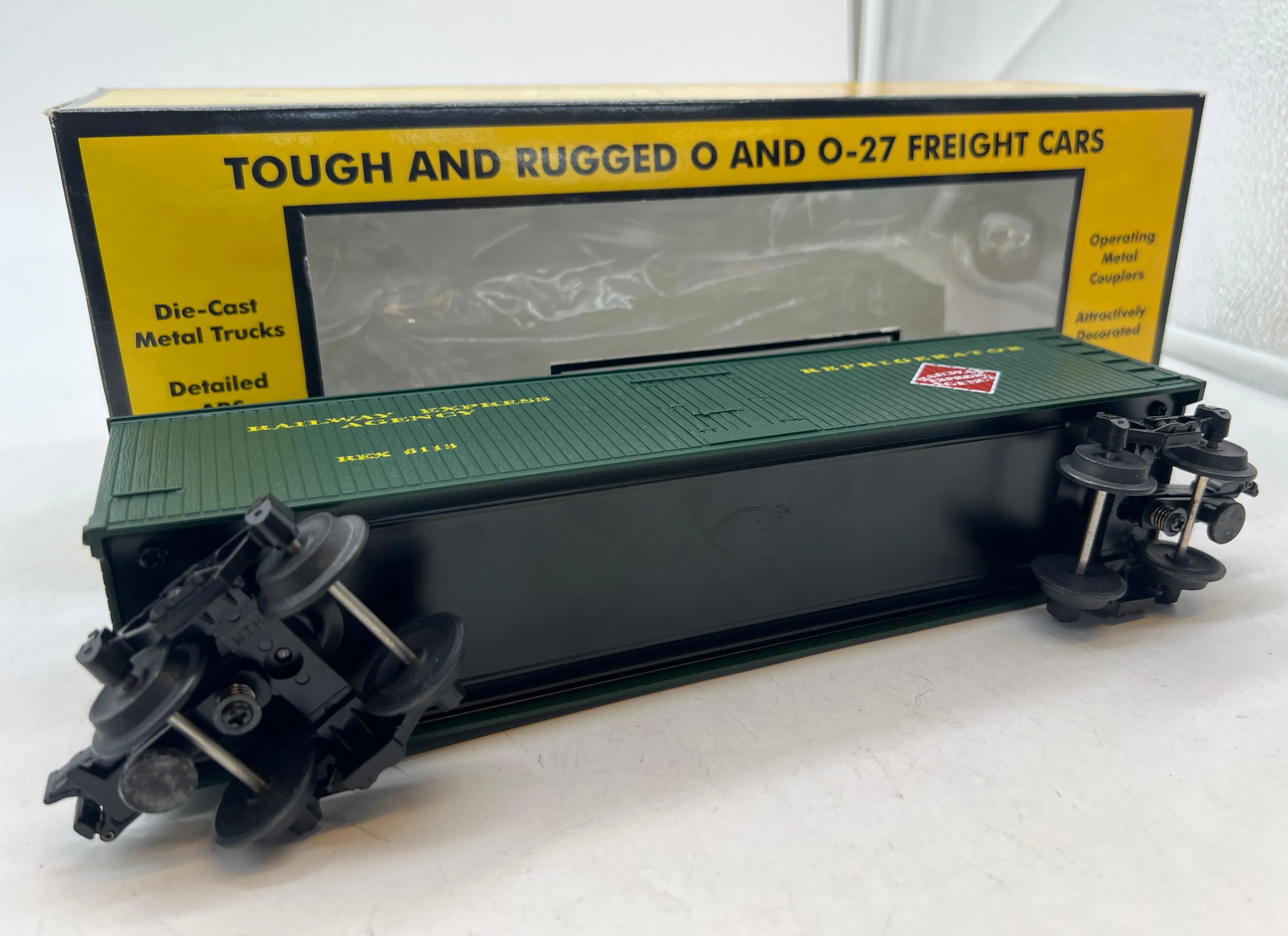 MTH Railking 30-7810 Railway Express Agency Reefer Car O SCALE Used Excellent - Image 2