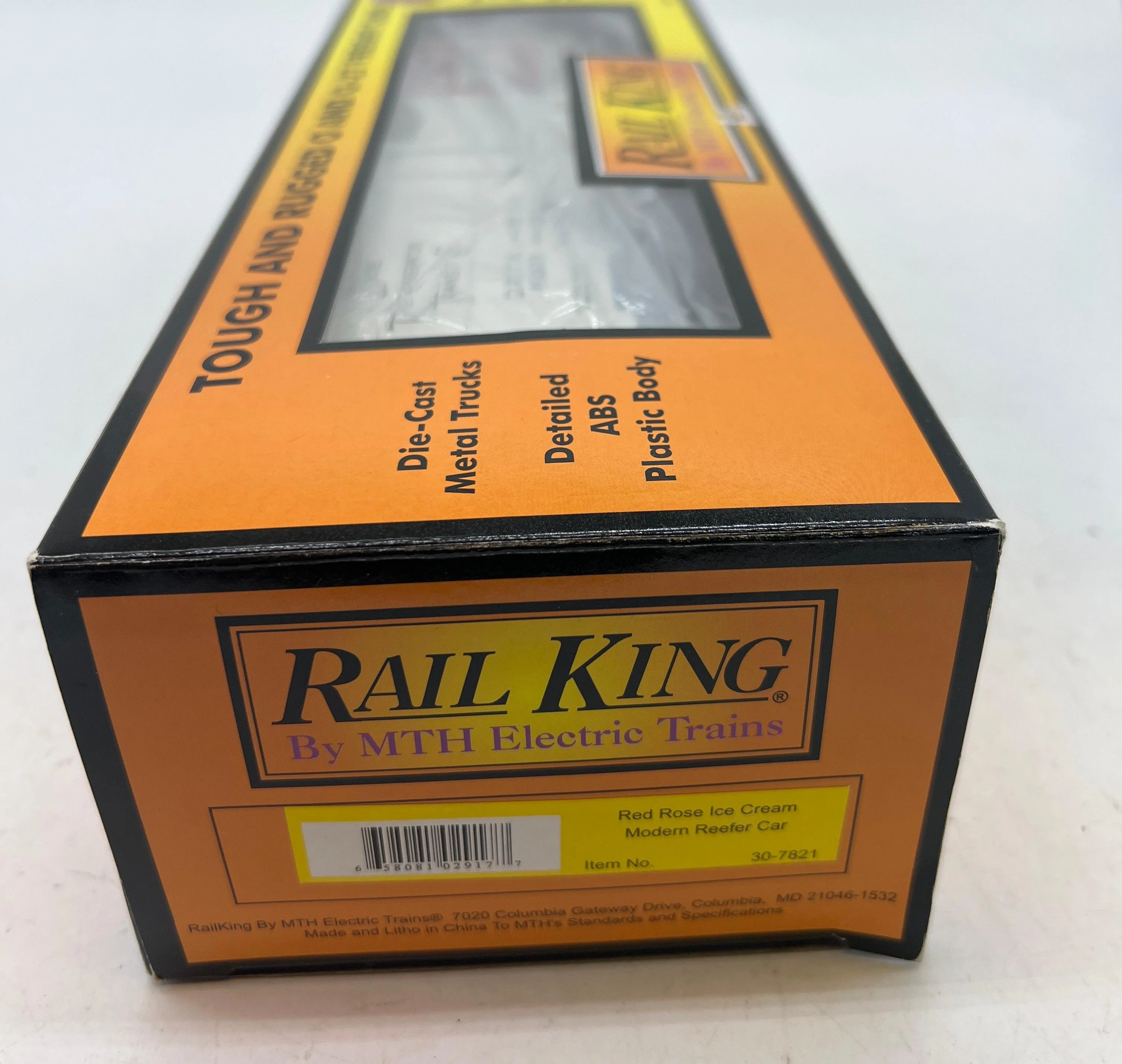 MTH Railking 30-7821 Red Rose Ice Cream Modern Reefer - O SCALE Like New - Image 5