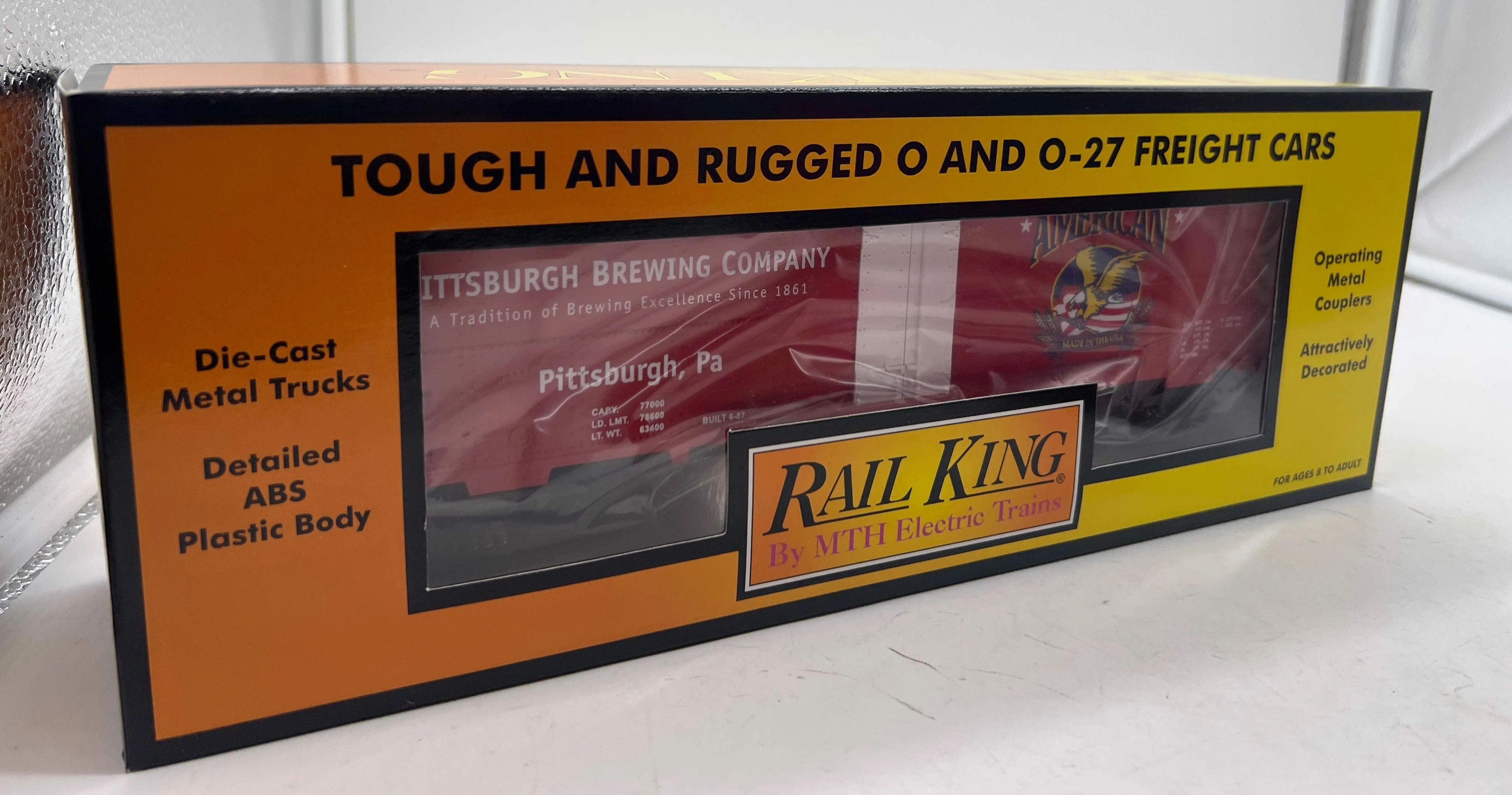 MTH Railking 30-7840 Pittsburgh PA Brewing Company American Beer Modern Reefer Car O SCALE NEW - Image 2