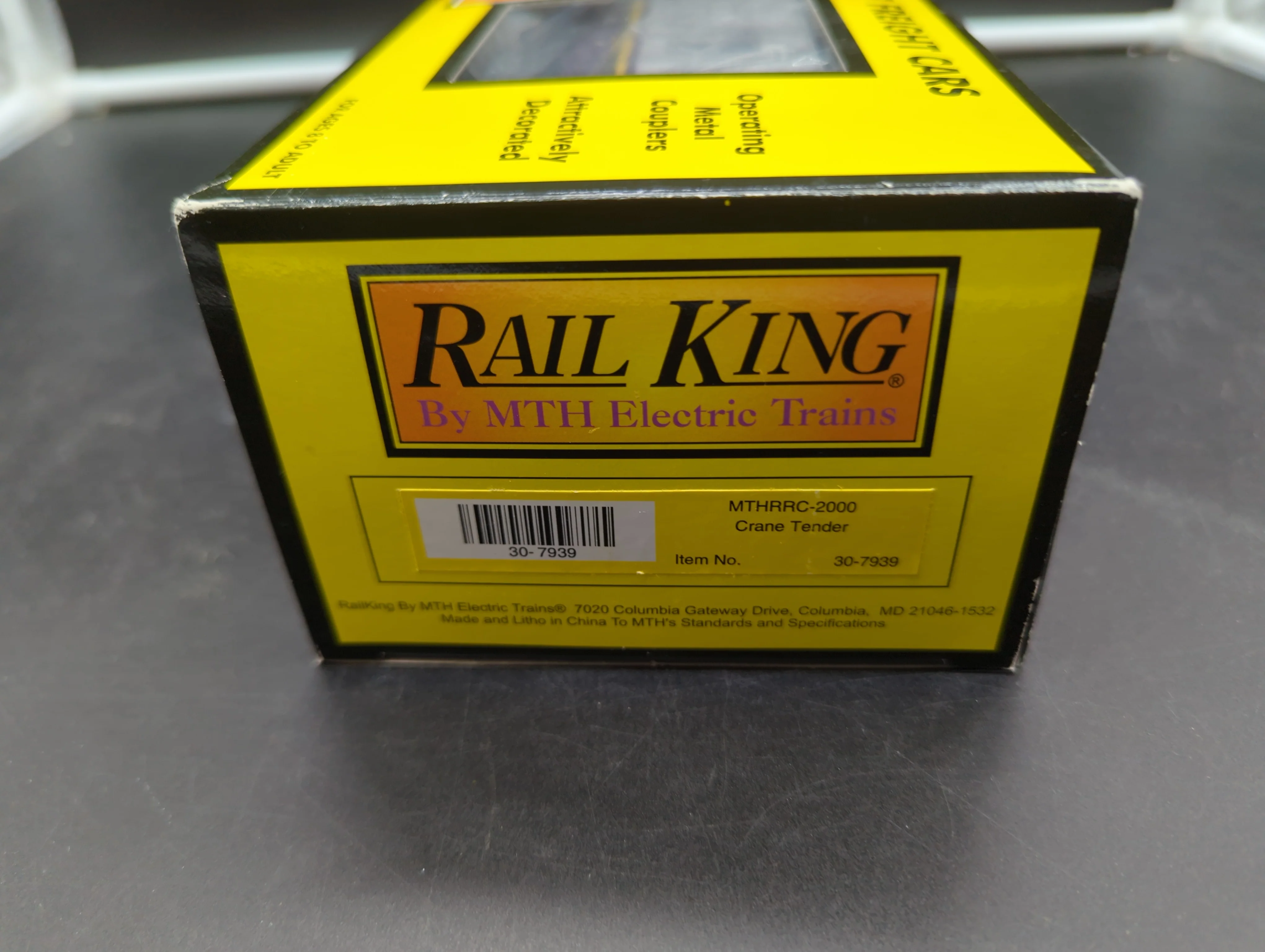 MTH Railking 30-7939 MTHRRC Crane Tender Car -  O SCALE Like New - Image 5
