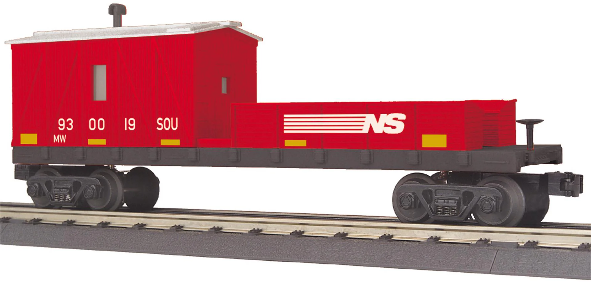 MTH RailKing 30-79650, 30-79654 Norfolk Southern NS Crane Car and Crane Tender Car (Set of 2) O Scale NEW - Image 3