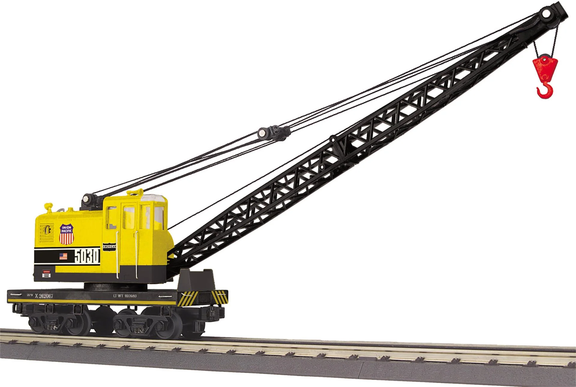MTH Railking 30-79660 Union Pacific RailKing American Crane Car Road #262067 O SCALE NEW