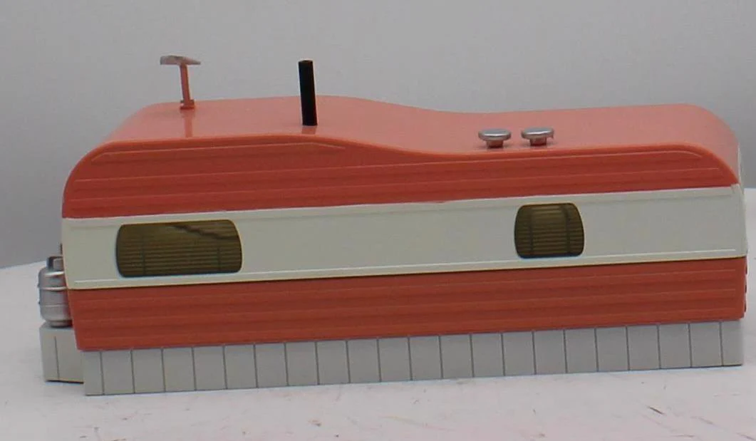 MTH Railking 30-90109 Salmon & White Stainless Mobile Home O SCALE Used Excellent - Image 6