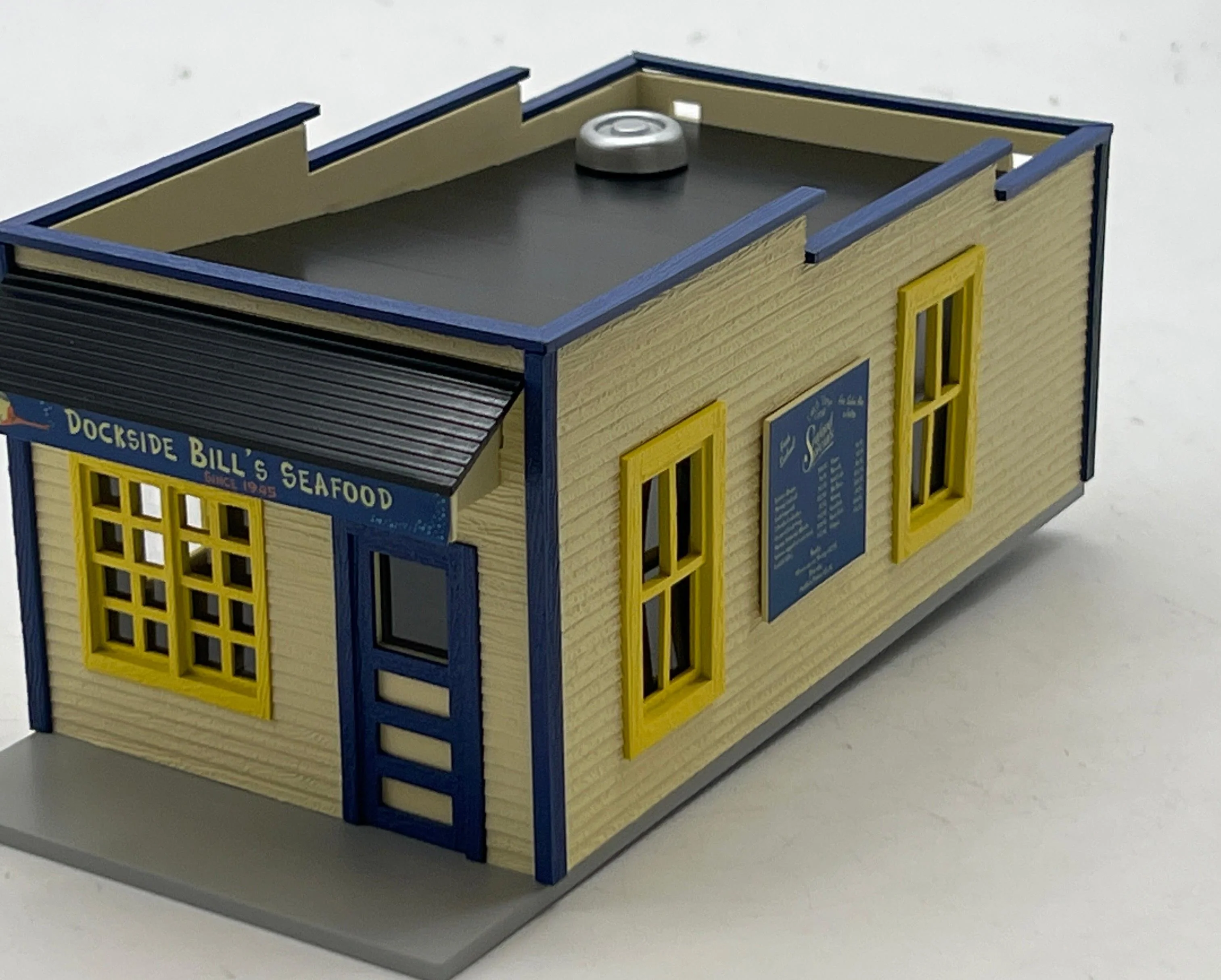 MTH Railking 30-90296 Dockside Bill's Seafood Small Country Store O SCALE NEW - Image 2