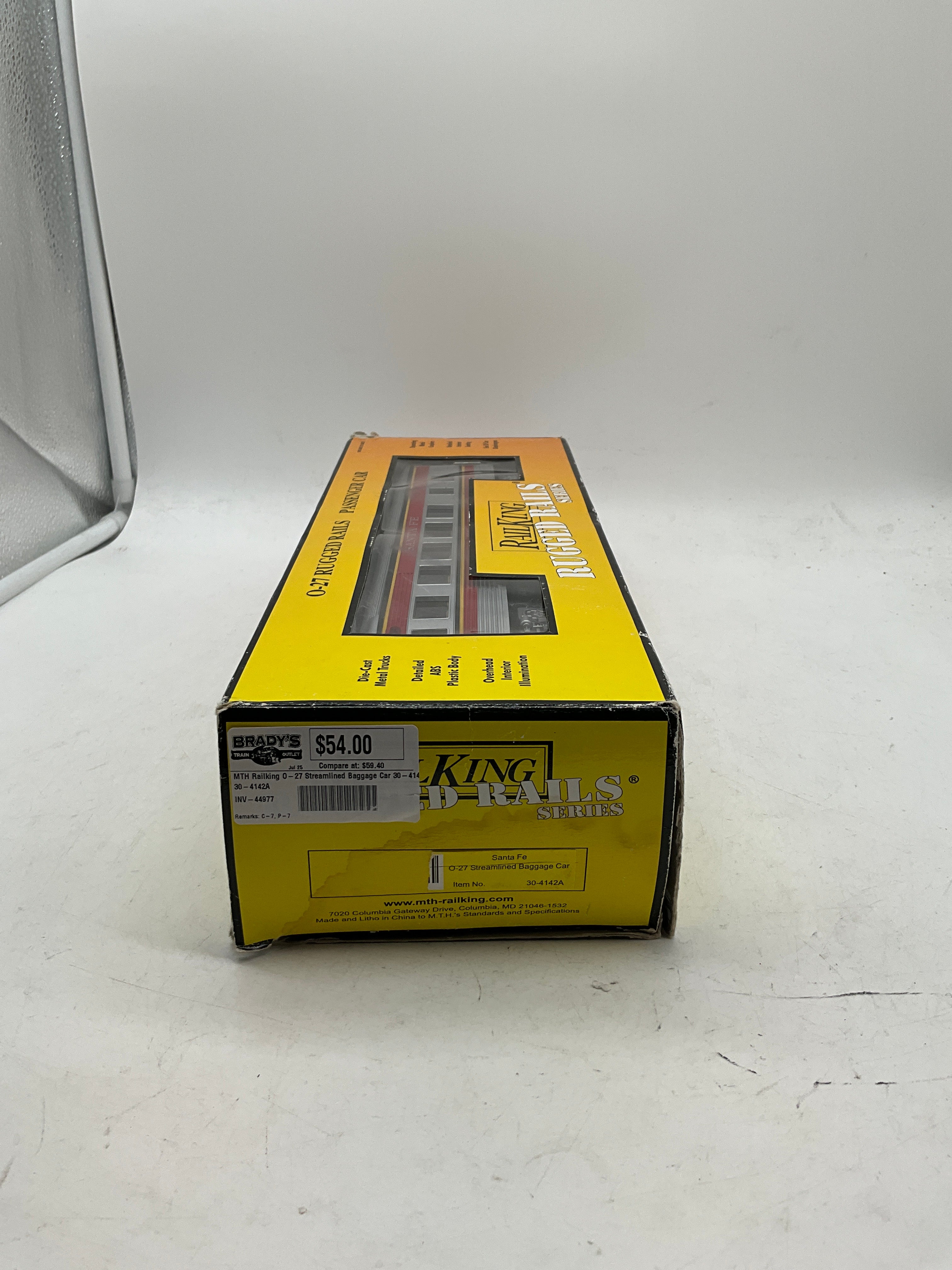 MTH Railking O-27 Streamlined Baggage Car 30-4142A O SCALE Used Excellent - Image 9