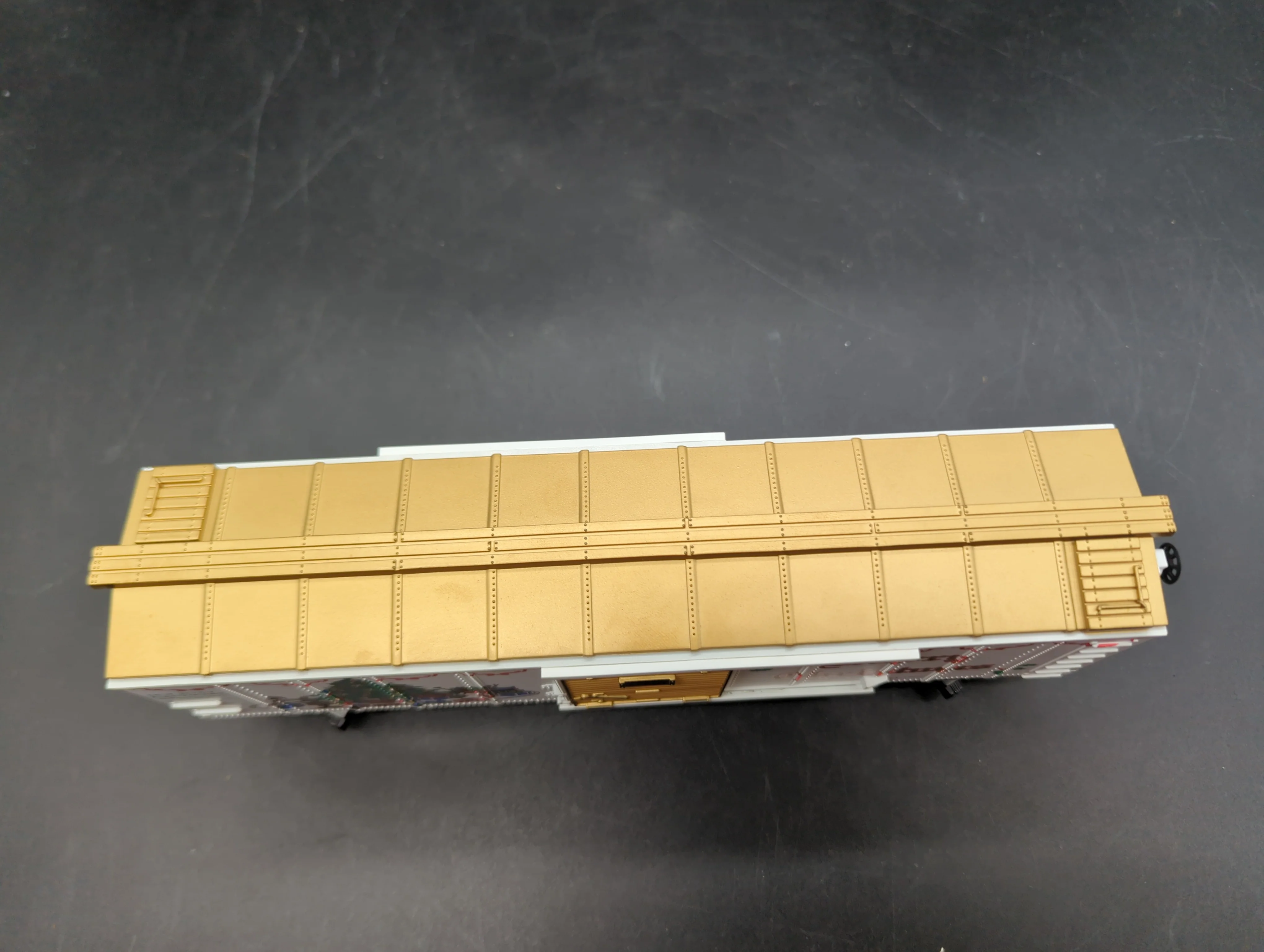 MTH  RK-7410L "1996" Christmas Scale Box Car Holiday Express 122596 O SCALE Like New - Image 2