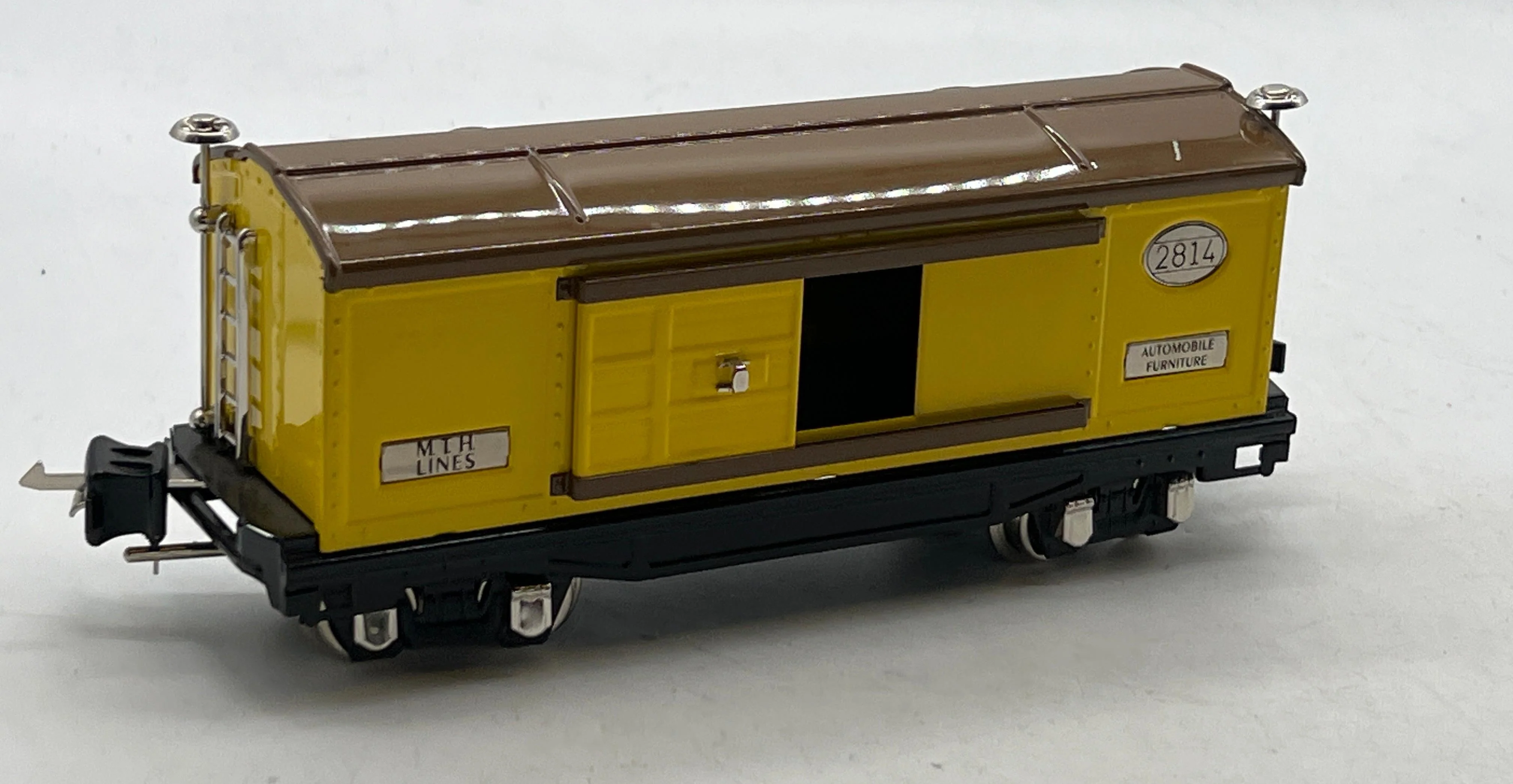 MTH Tinplate 10-8002 Yellow/Brown 2800 Series O SCALE Used Excellent - Image 3