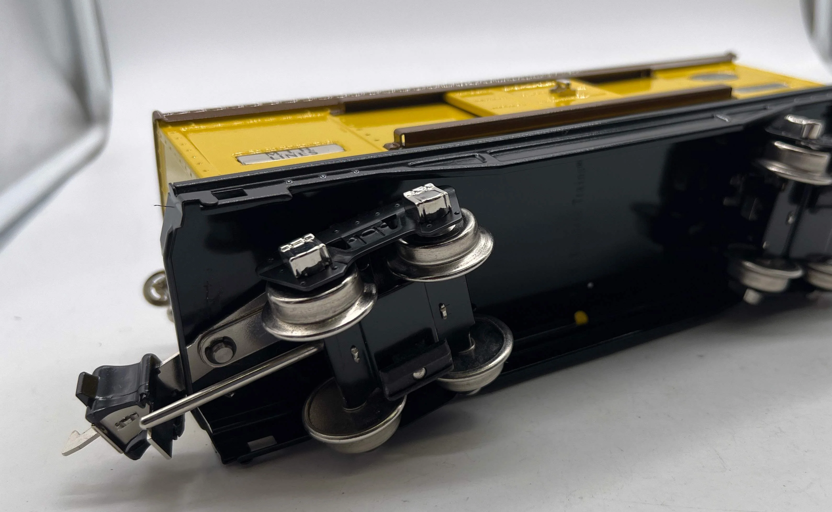 MTH Tinplate 10-8002 Yellow/Brown 2800 Series O SCALE Used Excellent - Image 5