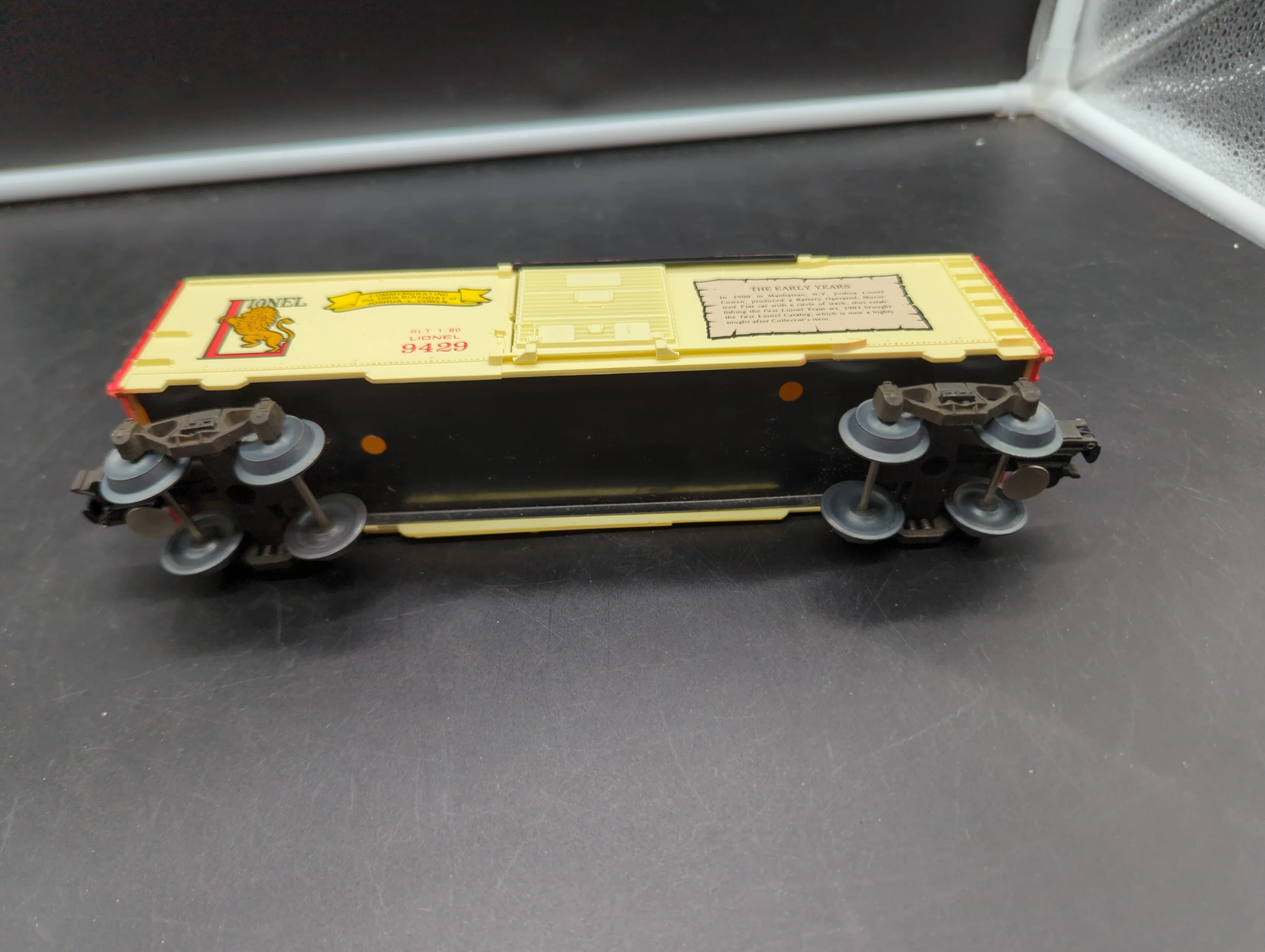 Lionel 6-9429 box car Joshua Cowen the early years 9429. O SCALE Used Excellent - Image 2