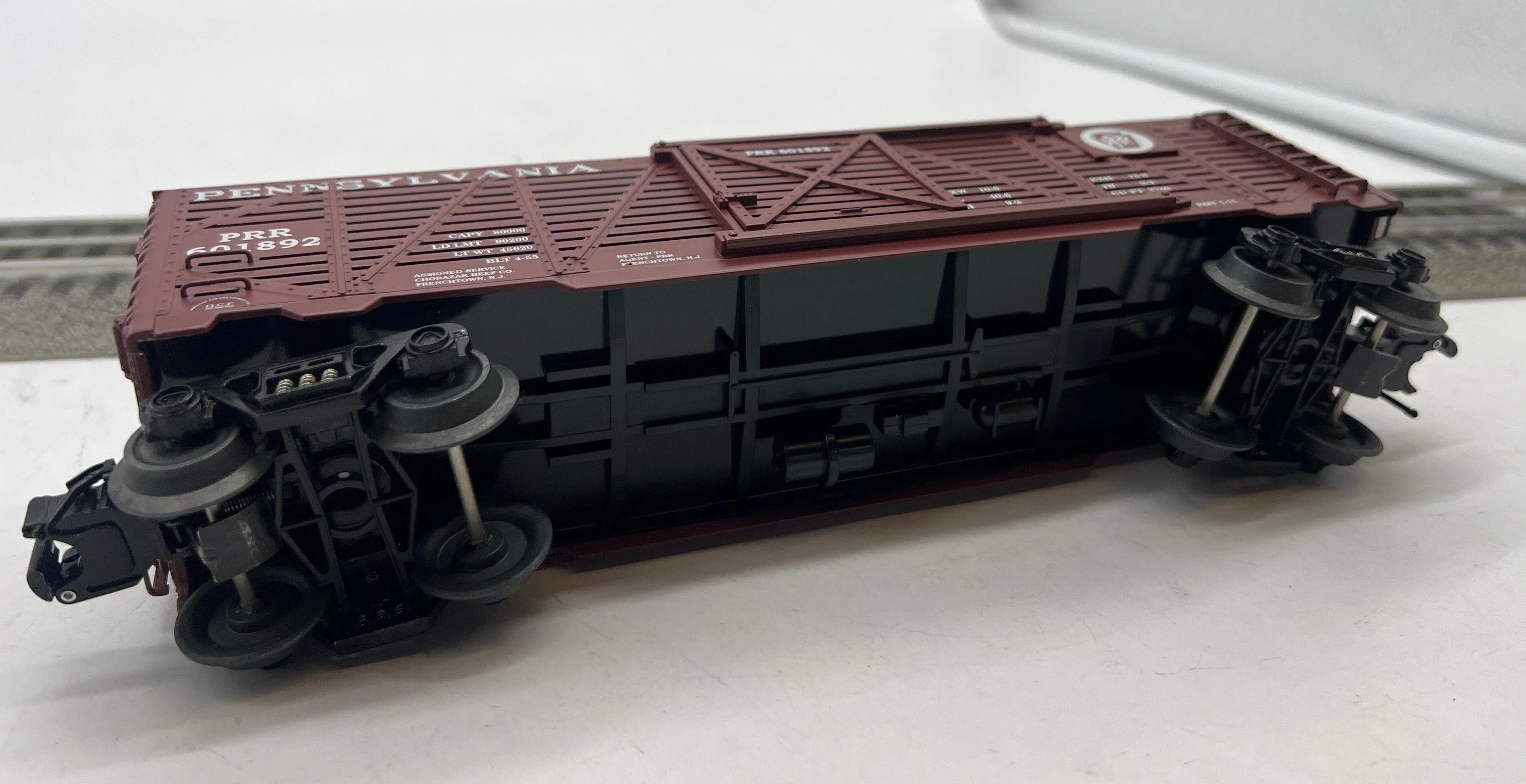 O-Line Reproductions OLR104 Pennsylvania Railroad PRR stock car O SCALE Like New - Image 3