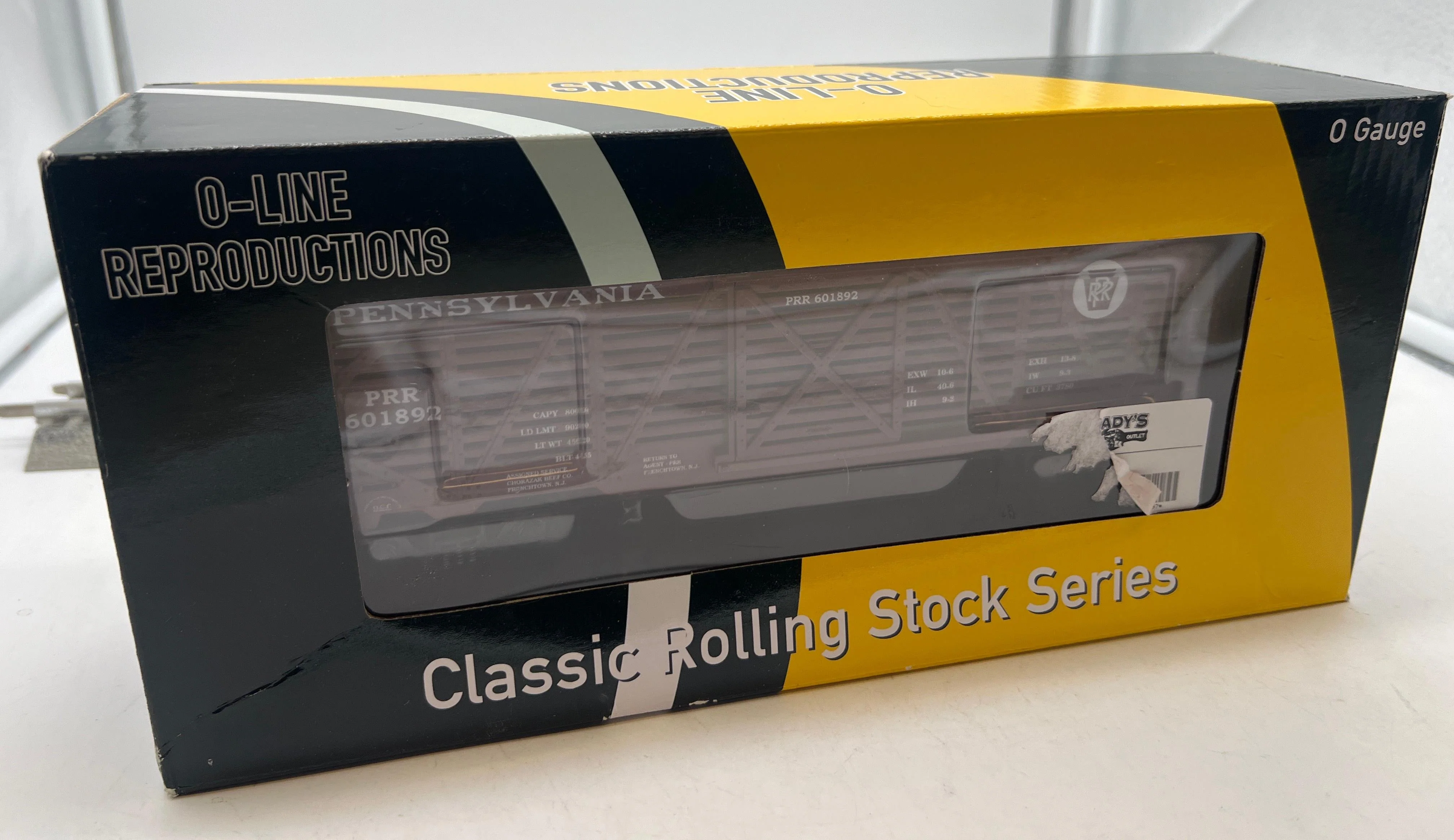 O-Line Reproductions OLR104 Pennsylvania Railroad PRR stock car O SCALE Like New - Image 4