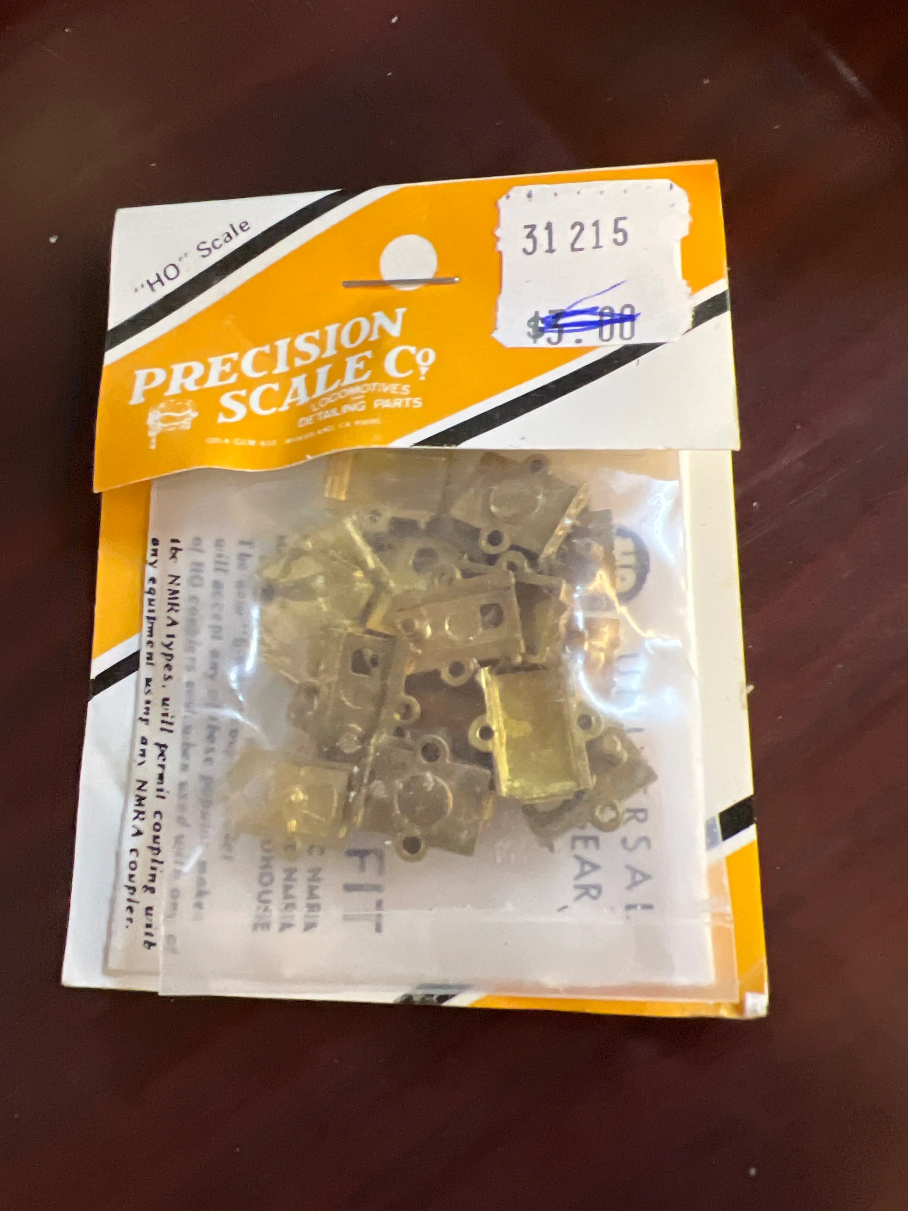 PRECISION SCALE PARTS 31215 UNIVERSAL DRAFT GEAR PACK HO SCALE NEW
