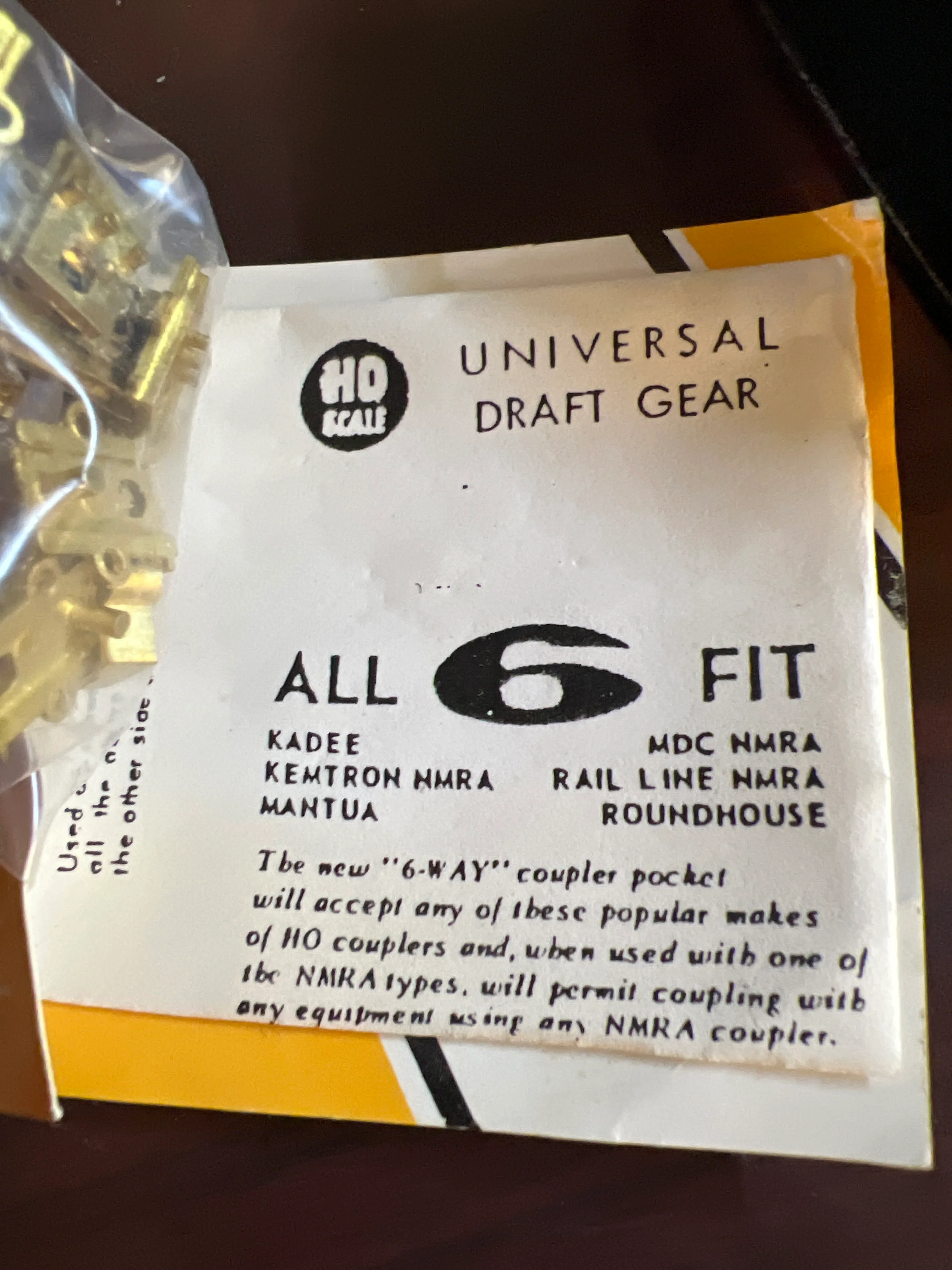 PRECISION SCALE PARTS 31215 UNIVERSAL DRAFT GEAR PACK HO SCALE NEW - Image 2