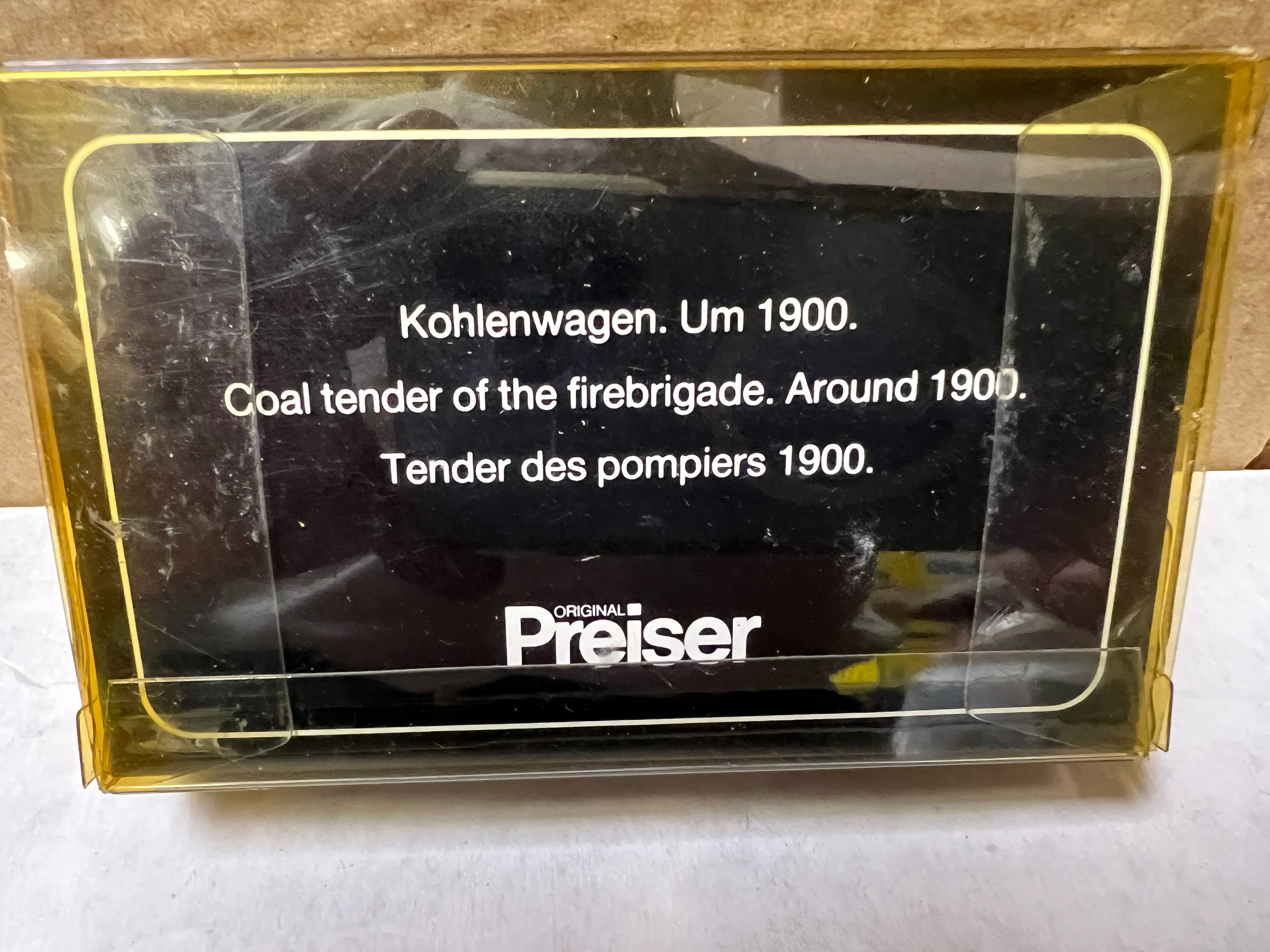Preiser 30429 HO Scale 1900s era Fire Brigade Coal Tender SZ - Image 4