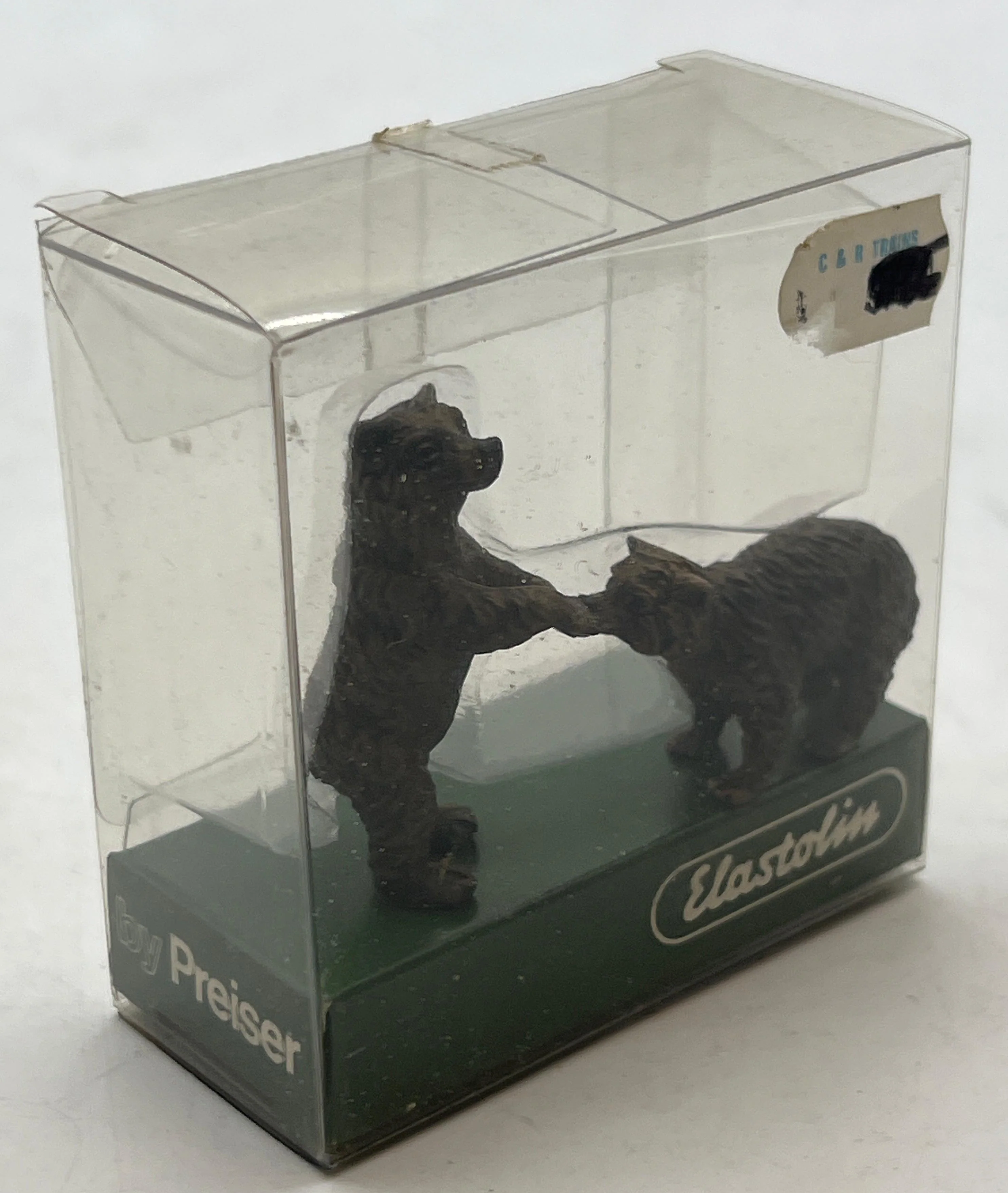 Preiser 5414 1/25 Black Bear Bear Cubs (2) Elastolin by Preiser G SCALE NEW