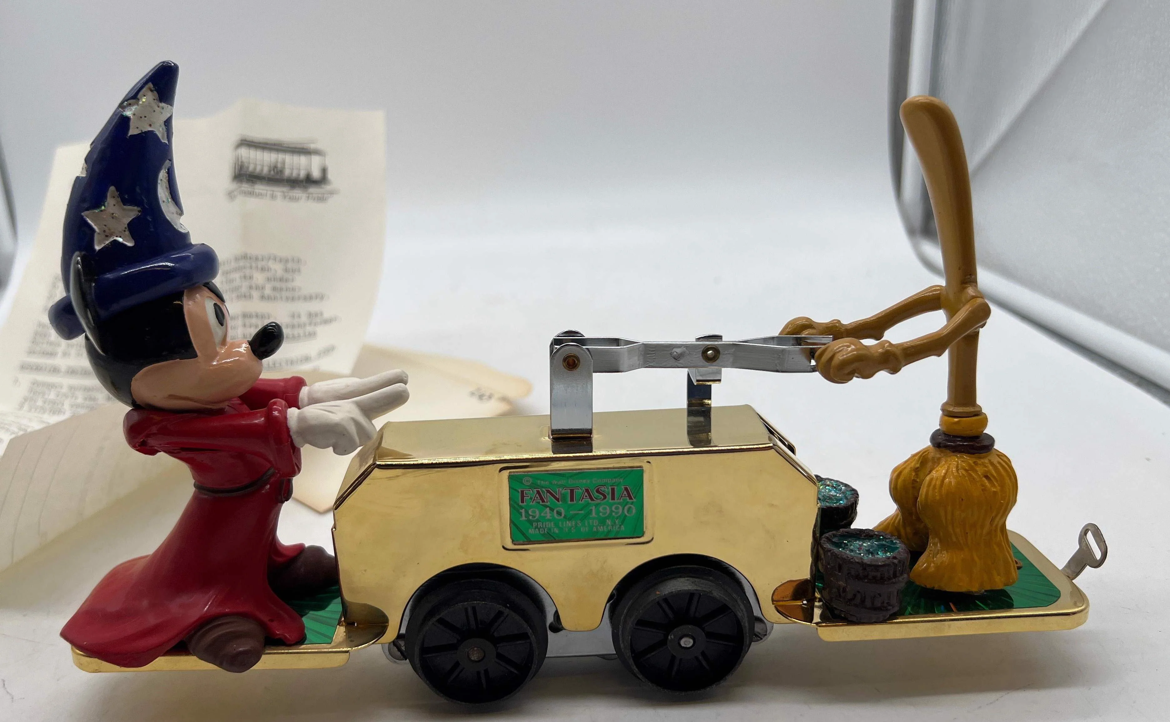 Pride Lines 263 Disney Fantasia 50th Anniversary Sorcerer Mickey Hand Cart O SCALE Like New