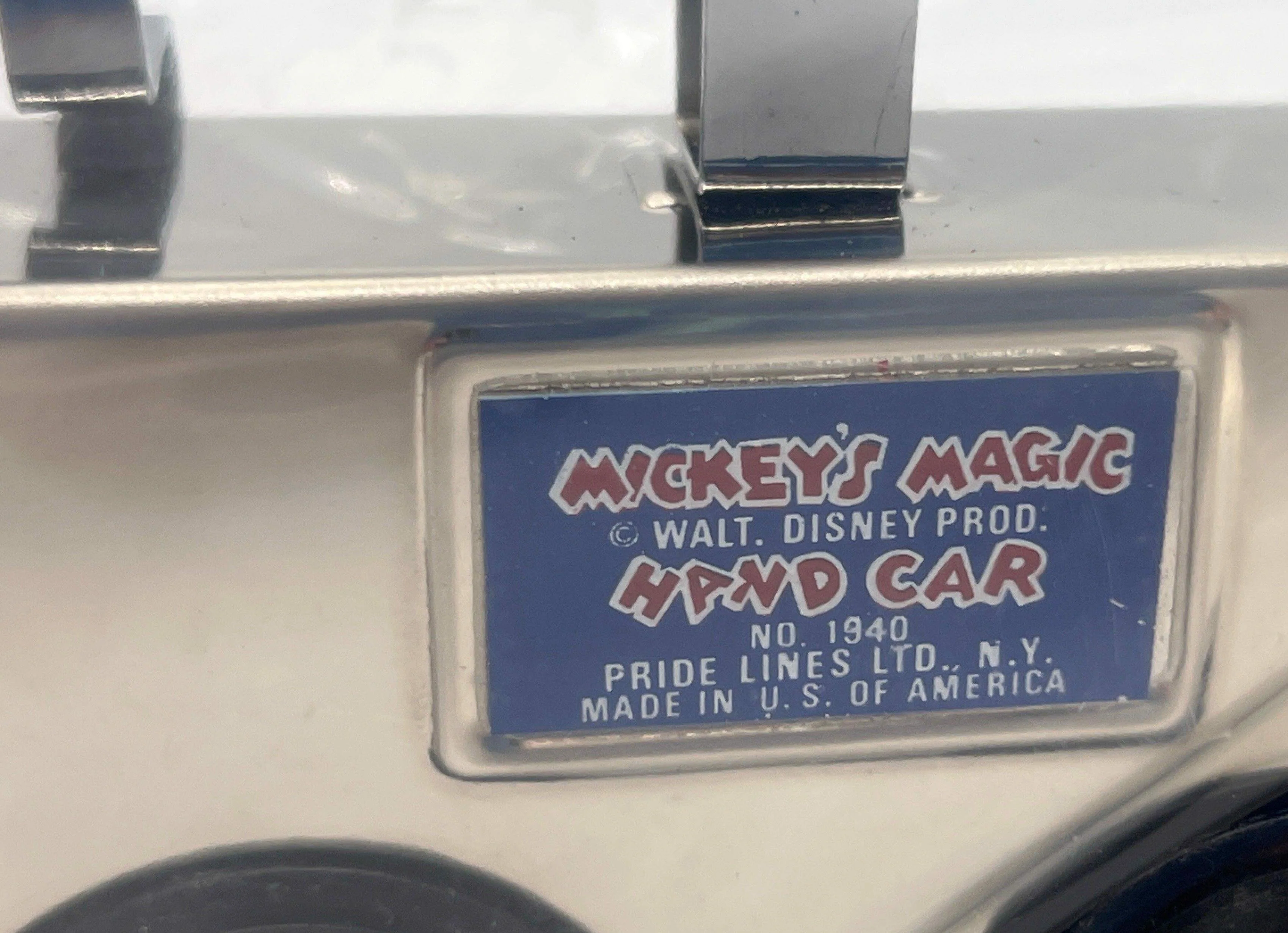 Pride Lines 7924 Tinplate Hand Car Mickey's Magic Tinplate Fantasia O Scale NEW limited rare - Image 4
