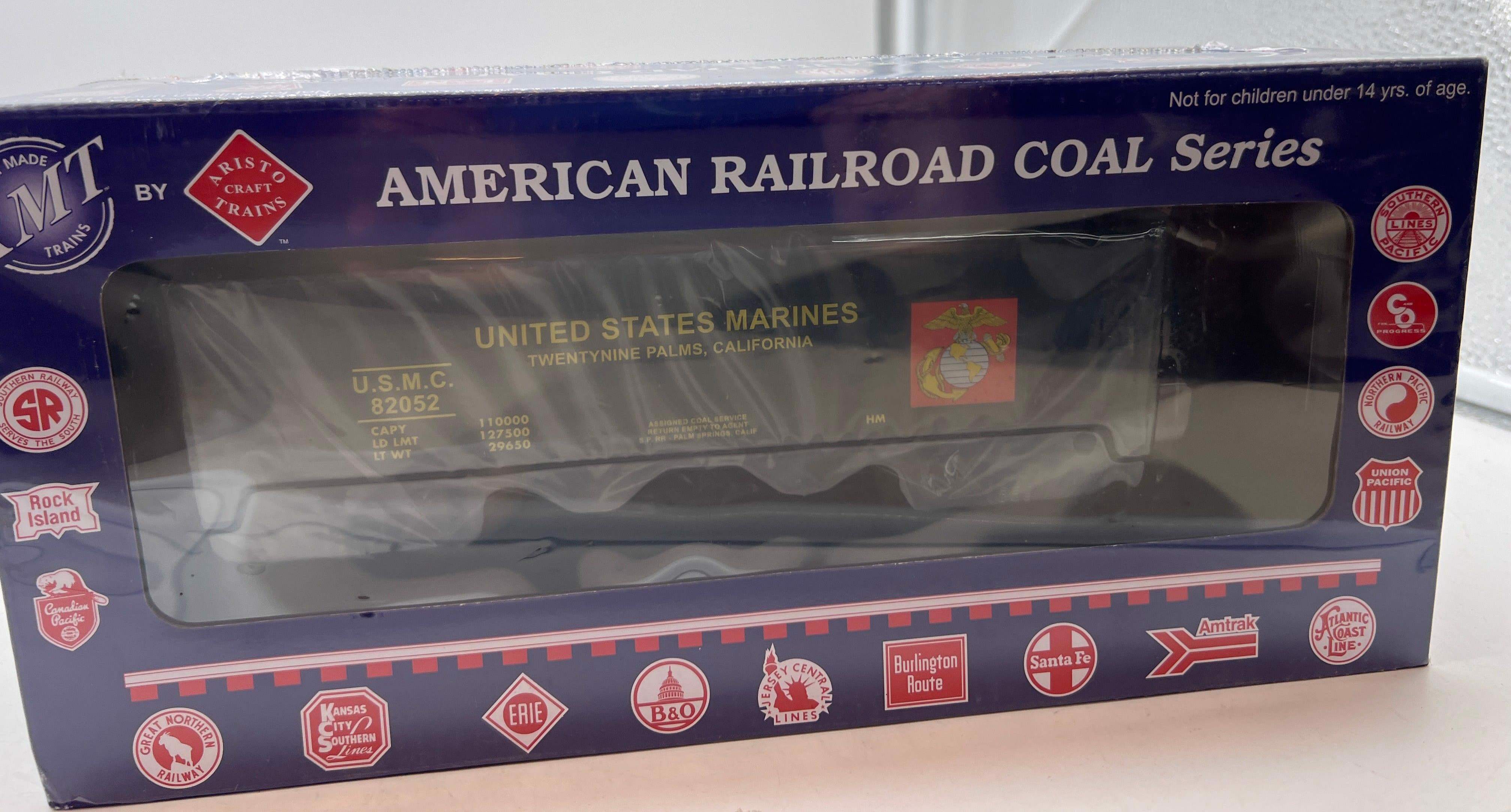 RMT 96263-2 US Marines USMC 2 Bay Coal Hopper set w/ load O SCALE NEW - Image 2