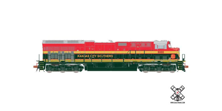 Scale Trains SXT31928 RivetCounter  GE ET44AC Tier 4 GEVo, Kansas City Southern/Belle Diesel Locomotive DCC SOUND HO SCALE NEW - Image 2