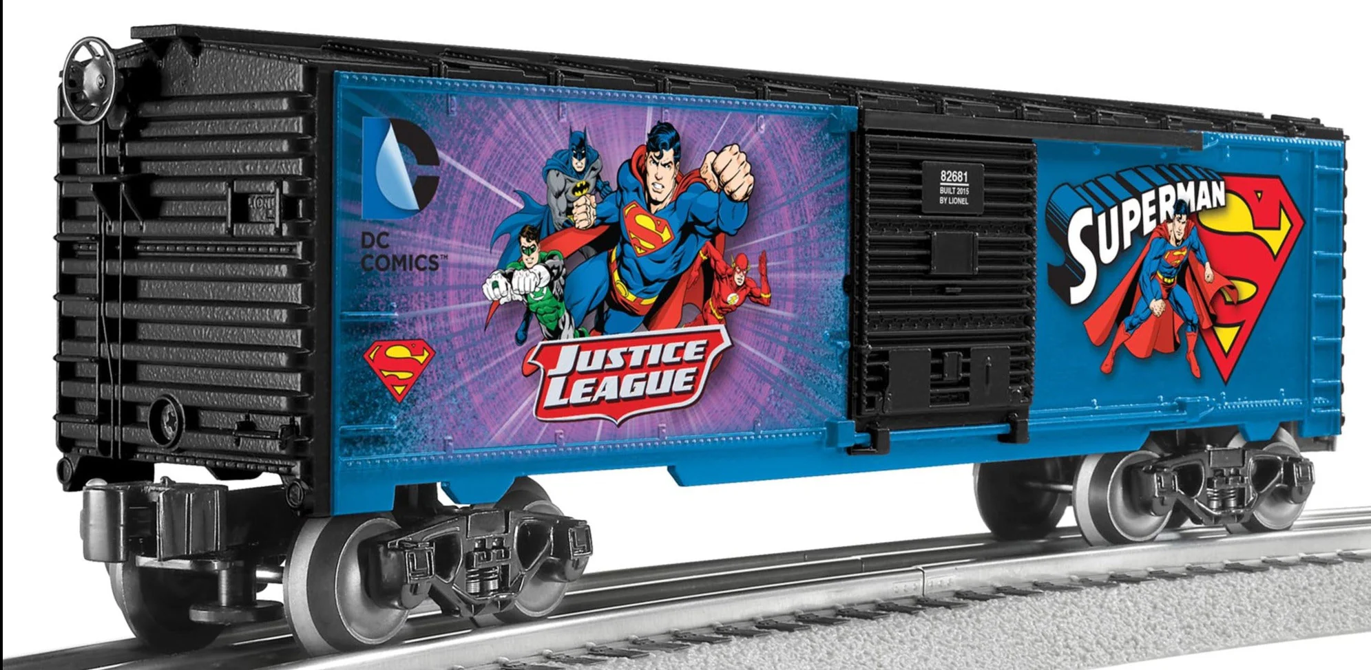Lionel 6-82681 Superman Justice League boxcar O SCALE NEW