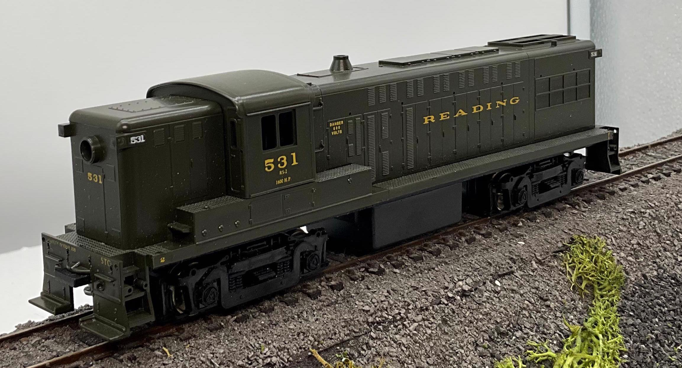 Stewart 4203 READING Baldwin AS-16 Powered KIT #531 HO Scale Like New Damaged Box