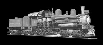 SUNDANCE PINS PLC6 Pickering Lumber Co. 3-truck Shay #6 REALISTIC PHOTO LOCOMOTIVE PIN LIMITED