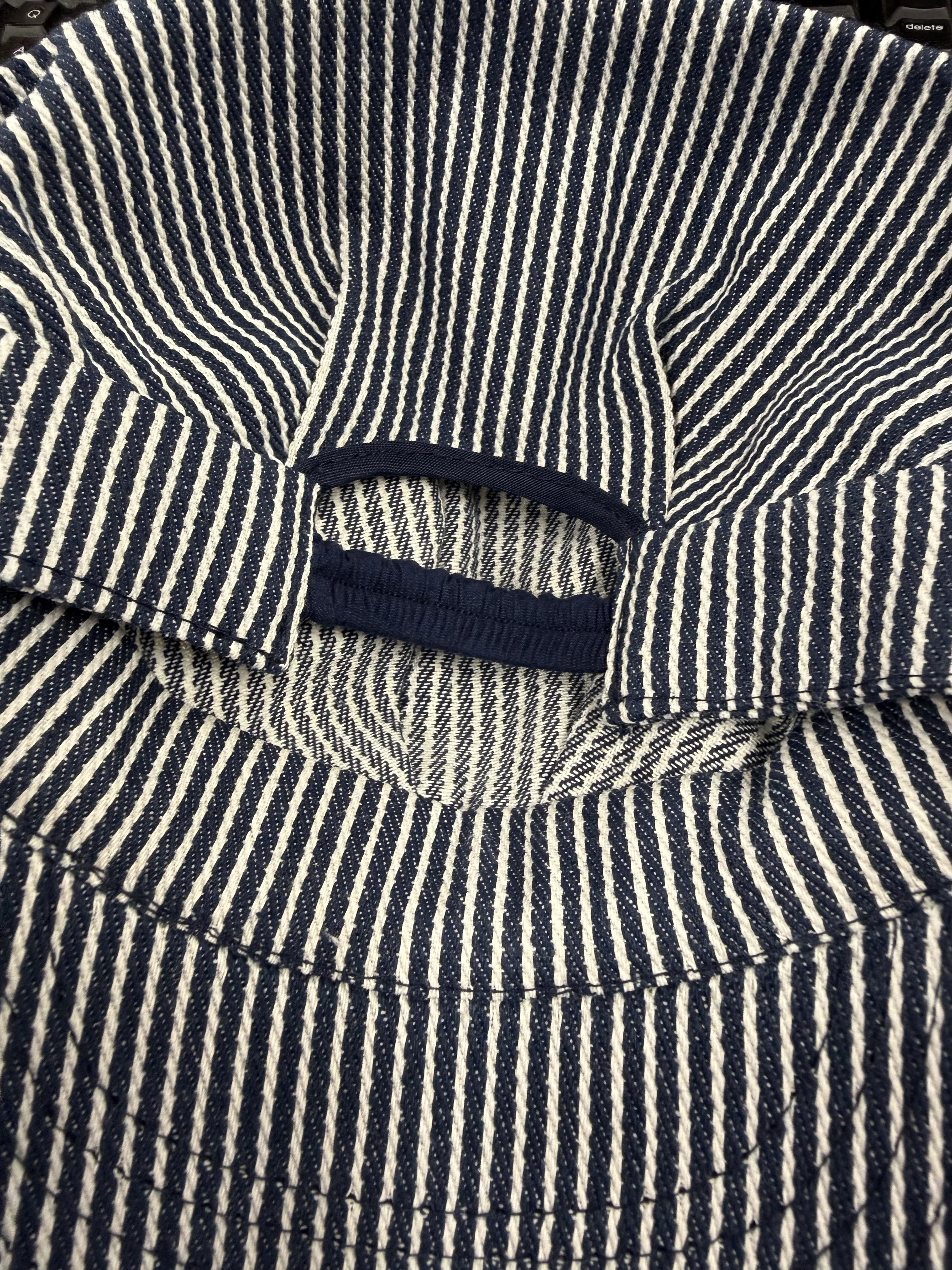 TRAIN ENGINEER HAT BLUE STRIPE INFANT NEW - Image 2