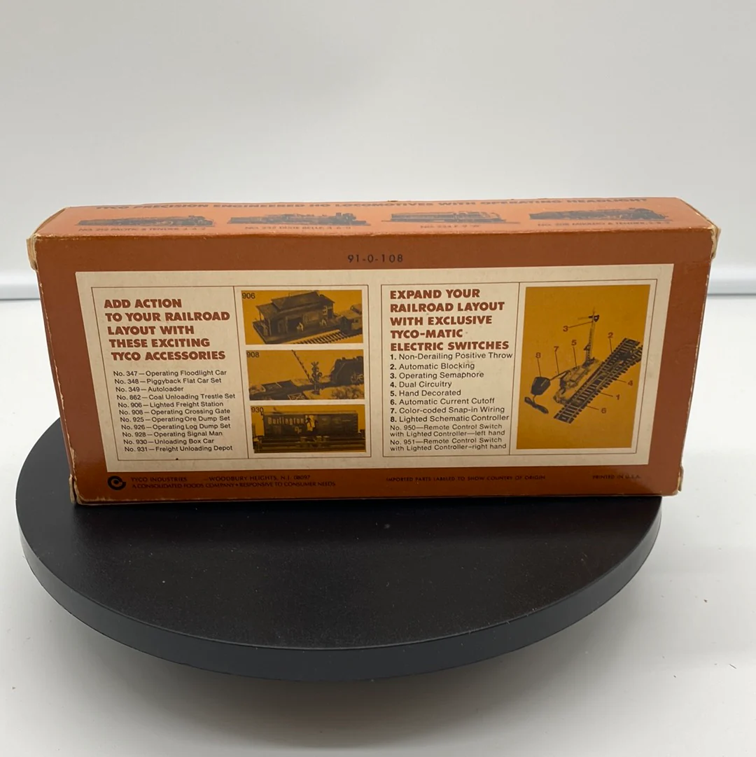 Tyco 344B 250 Hopper Car non Operating Burlington HO SCALE - Image 4