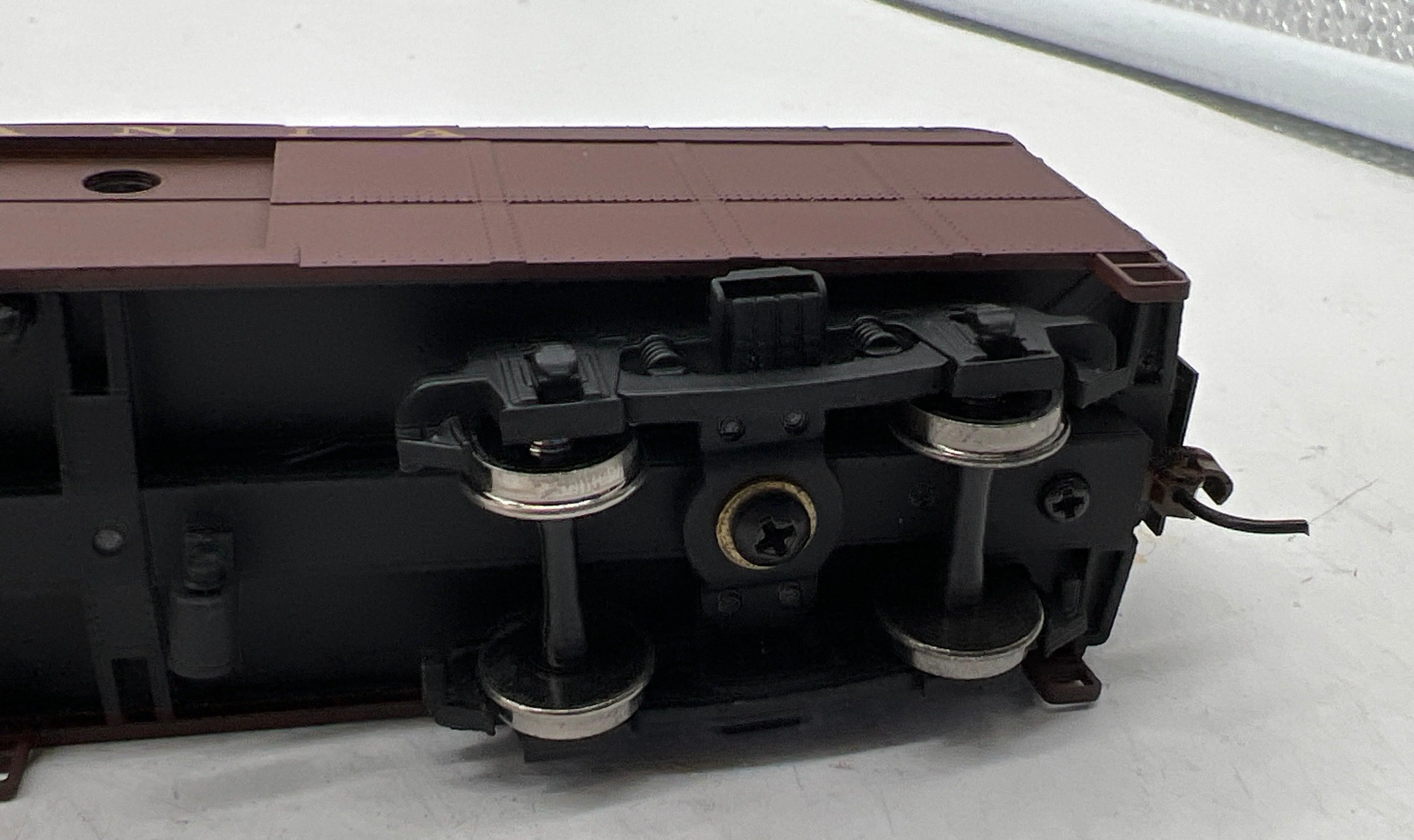 Walthers 932-5876 PENNSYLVANIA PRR CLASS B60B BAGGAGE CAR Ready to Run Tuscan, black, gold HO Scale Like New - Image 2