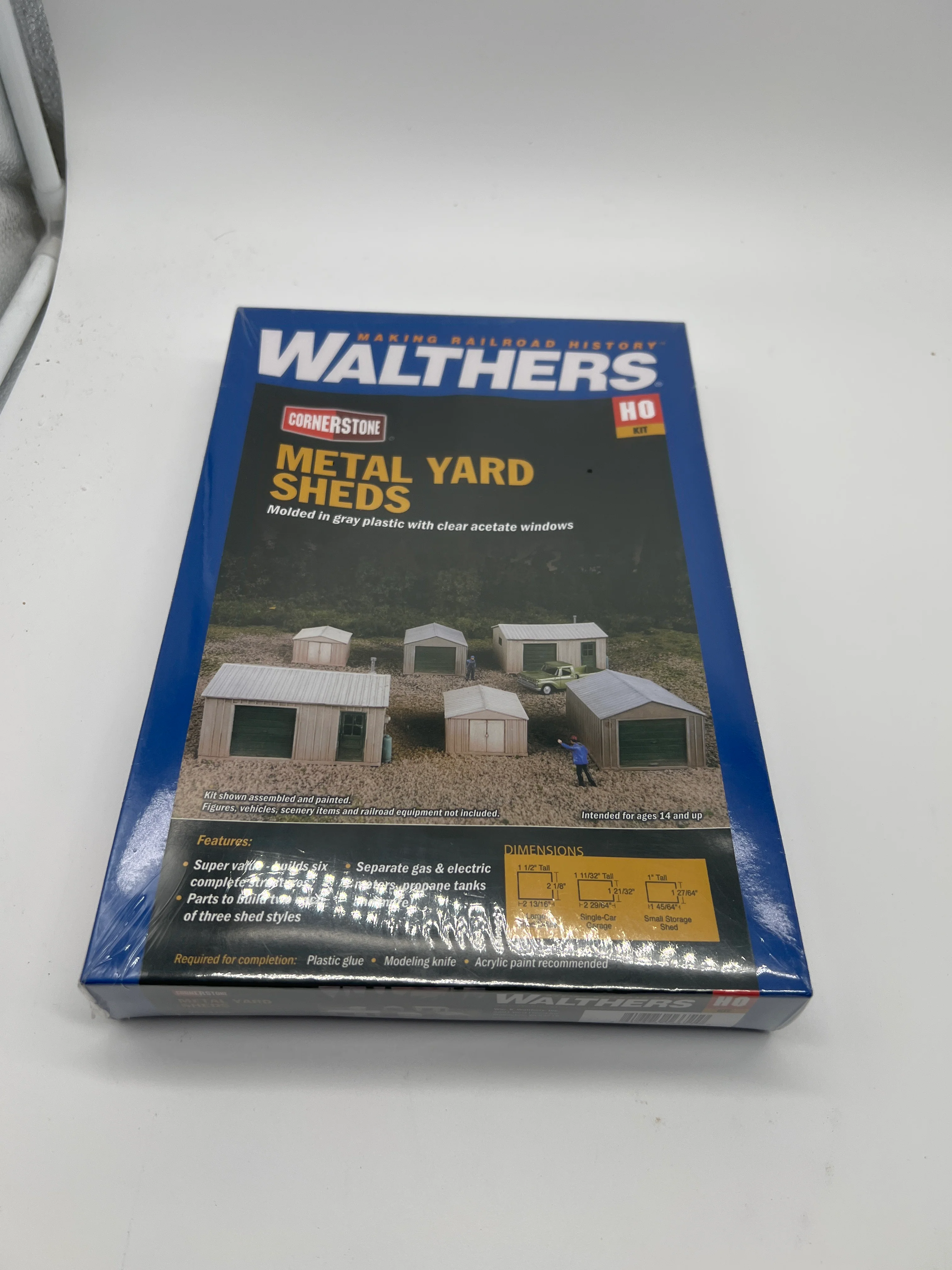Walthers 933-4123 Metal Yard Shed --Building Kit - HO SCALE NEW - Image 2