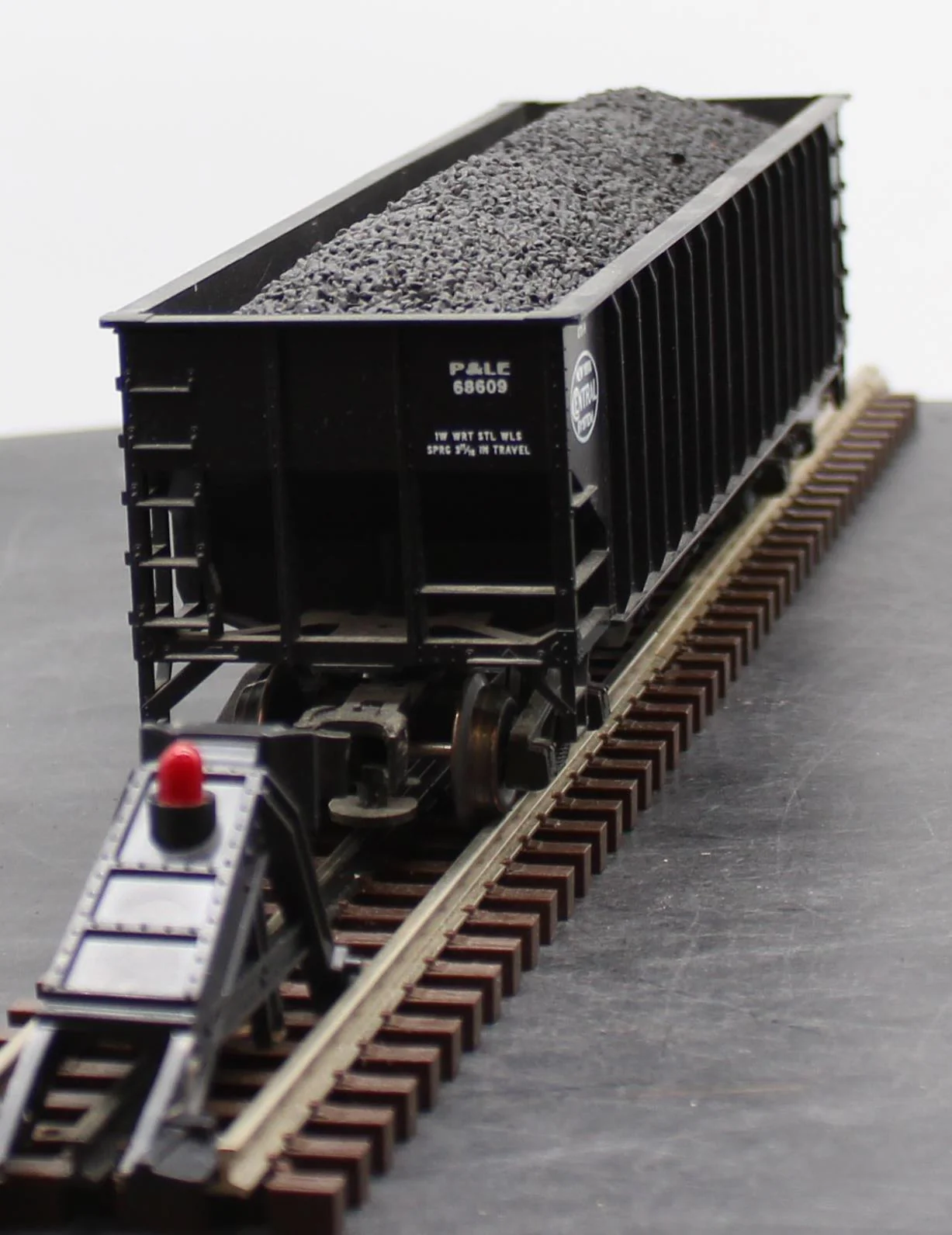 Weaver Ultra Line P&LE 68609 New York Central 3-Bay 3-Rail Coal Car O SCALE Used Excellent - Image 2