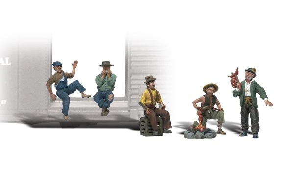 Woodland Scenics WDSA1860 Hobos Scale Figures HO Scale