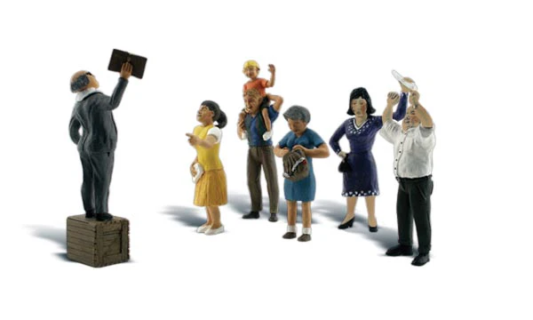 Woodland Scenics WDSA1925 Sermon on the Crate Scale Figures HO Scale