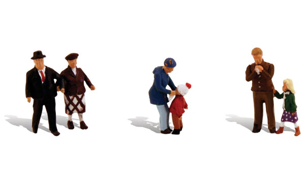 Woodland Scenics A1956 Young & Old Scale Figures HO Scale