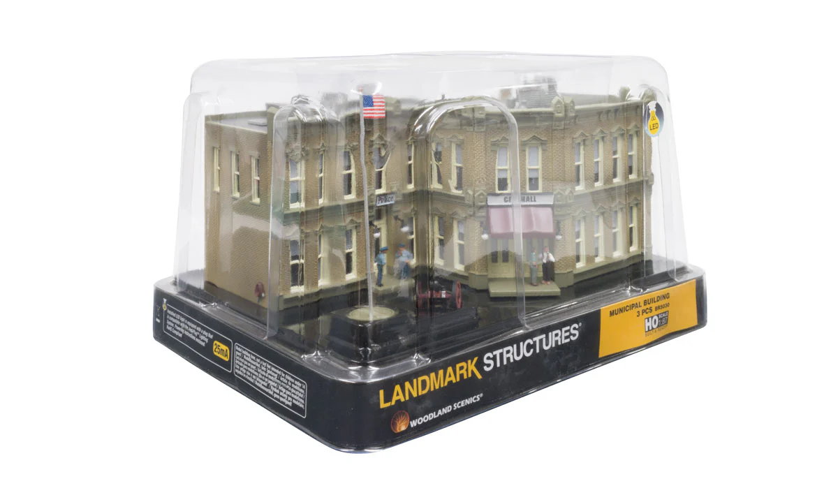 Woodland Scenics BR5030 Municipal Building Built-&-Ready HO Scale - Image 6