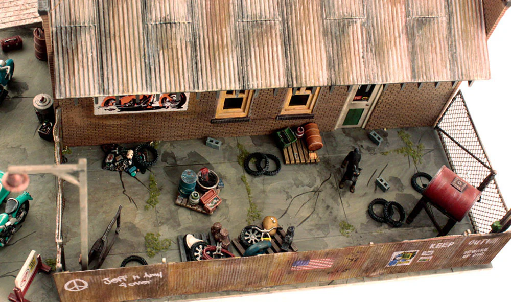 Woodland Scenics BR5846 Deuce's Bike Shop Built-&-Ready O Scale - Image 4