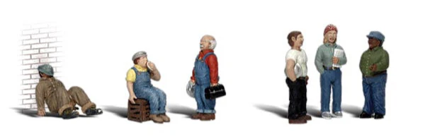 Woodland Scenics WDS A1867 WDS1867 Factory Workers - HO Scale NEW