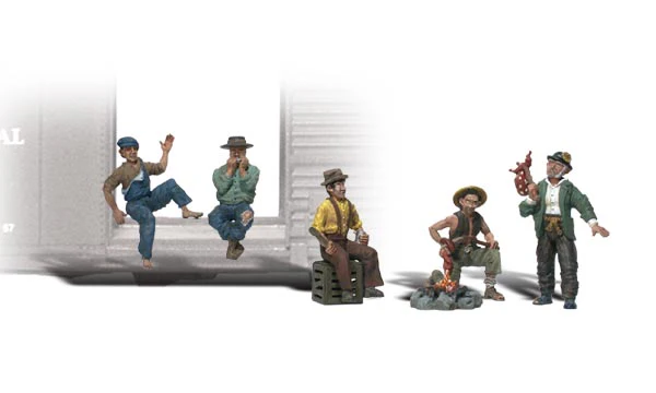 Woodland Scenics WDS A2734 WDS2734 Scenic Accents Hobos O Scale NEW