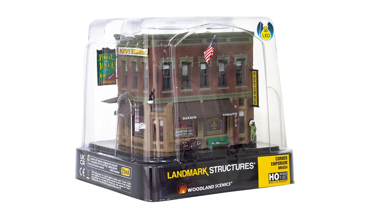 Woodland Scenics WDS BR5024 WDS5024 Corner Emporium - HO Scale - Clearance Item NEW - Image 7