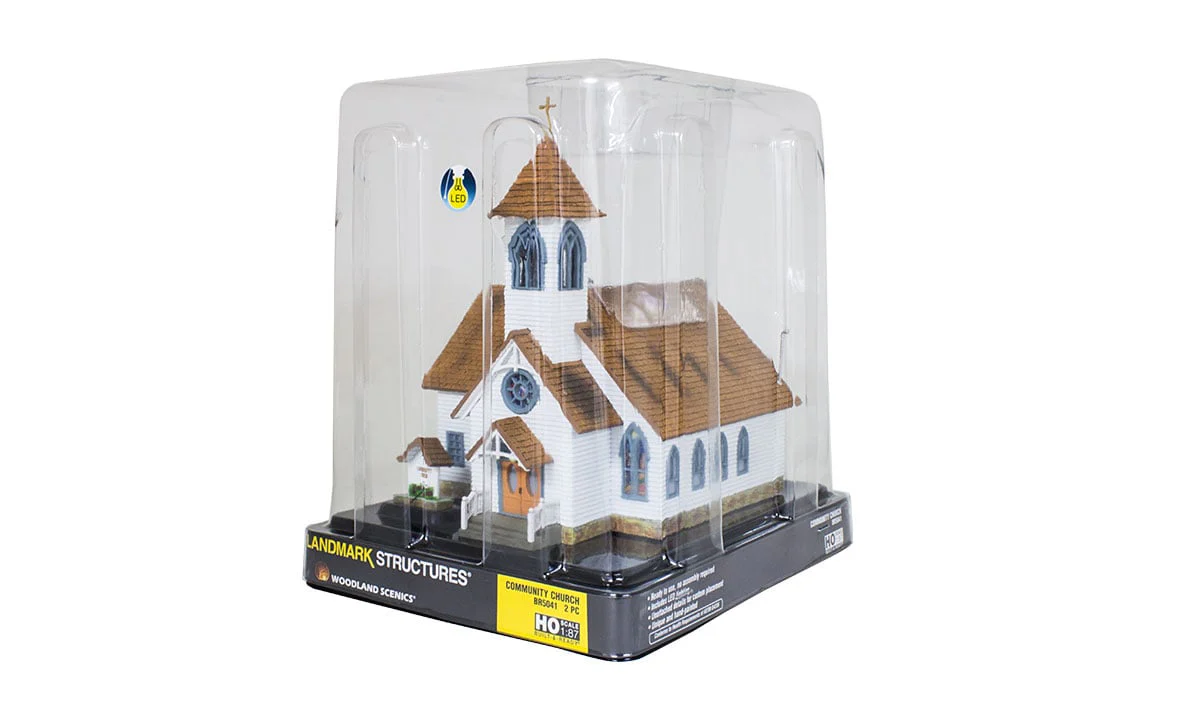 Woodland Scenics WDS BR5041 WDS5041 Community Church - HO Scale NEW - Image 7