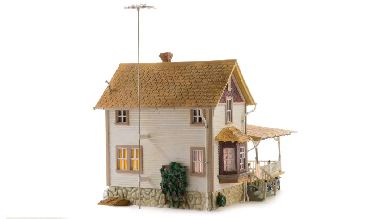 Woodland Scenics  WDS BR5046  WDS5046 Corner Porch House - HO Scale NEW - Image 4